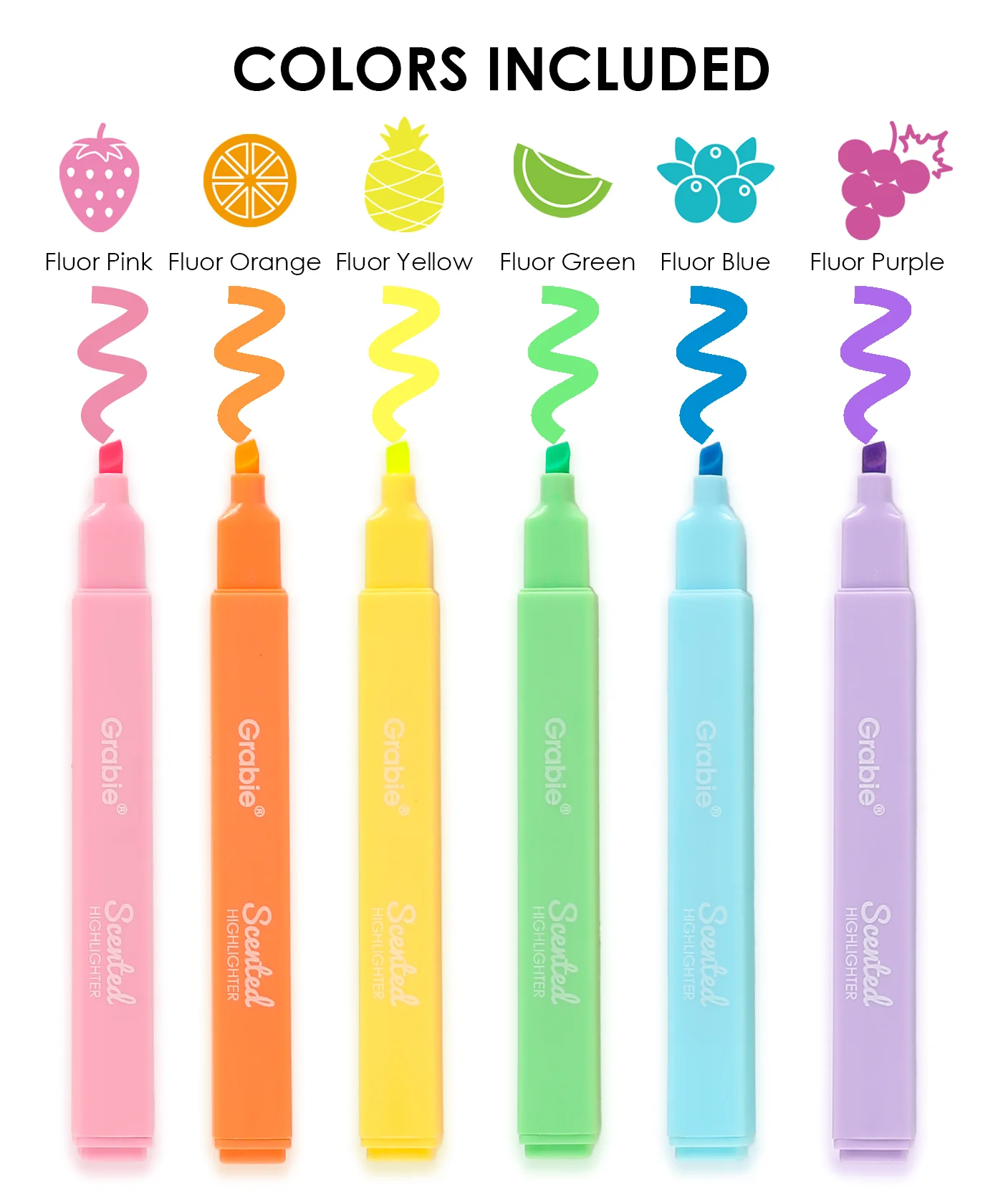 Fruit Scented Highlighter Set of 6 - Image 8