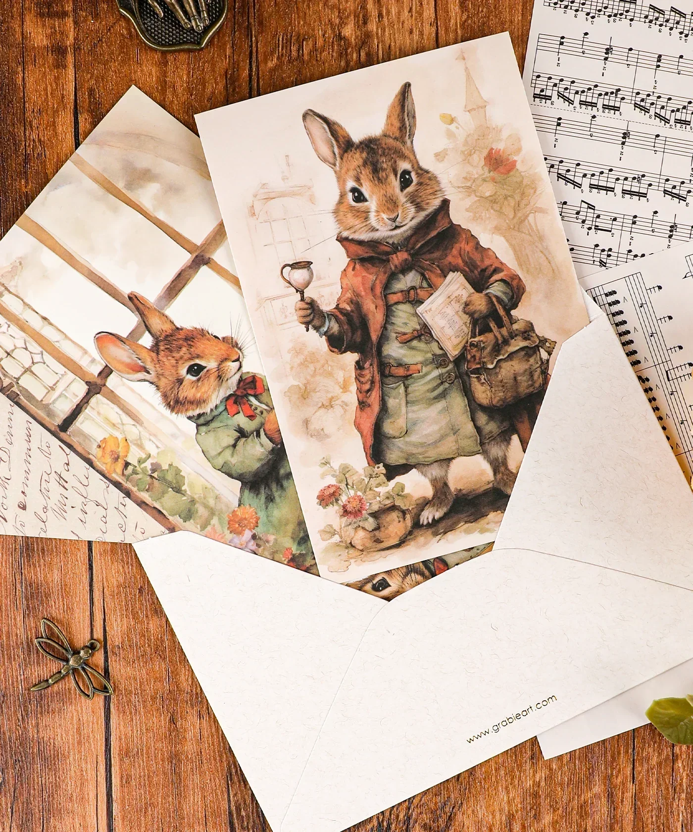 Grabie Exclusive 6 Pack Postcards With 6 Matching Envelopes - Image 5