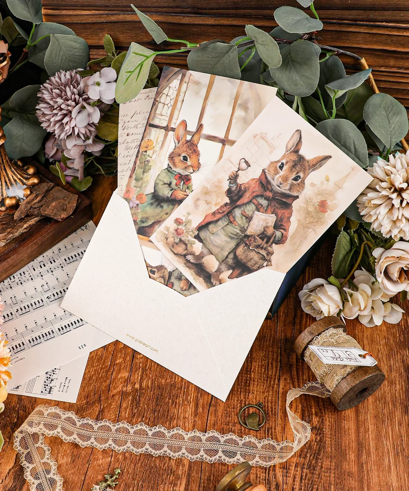 Grabie Exclusive 6 Pack Postcards With 6 Matching Envelopes - Image 8