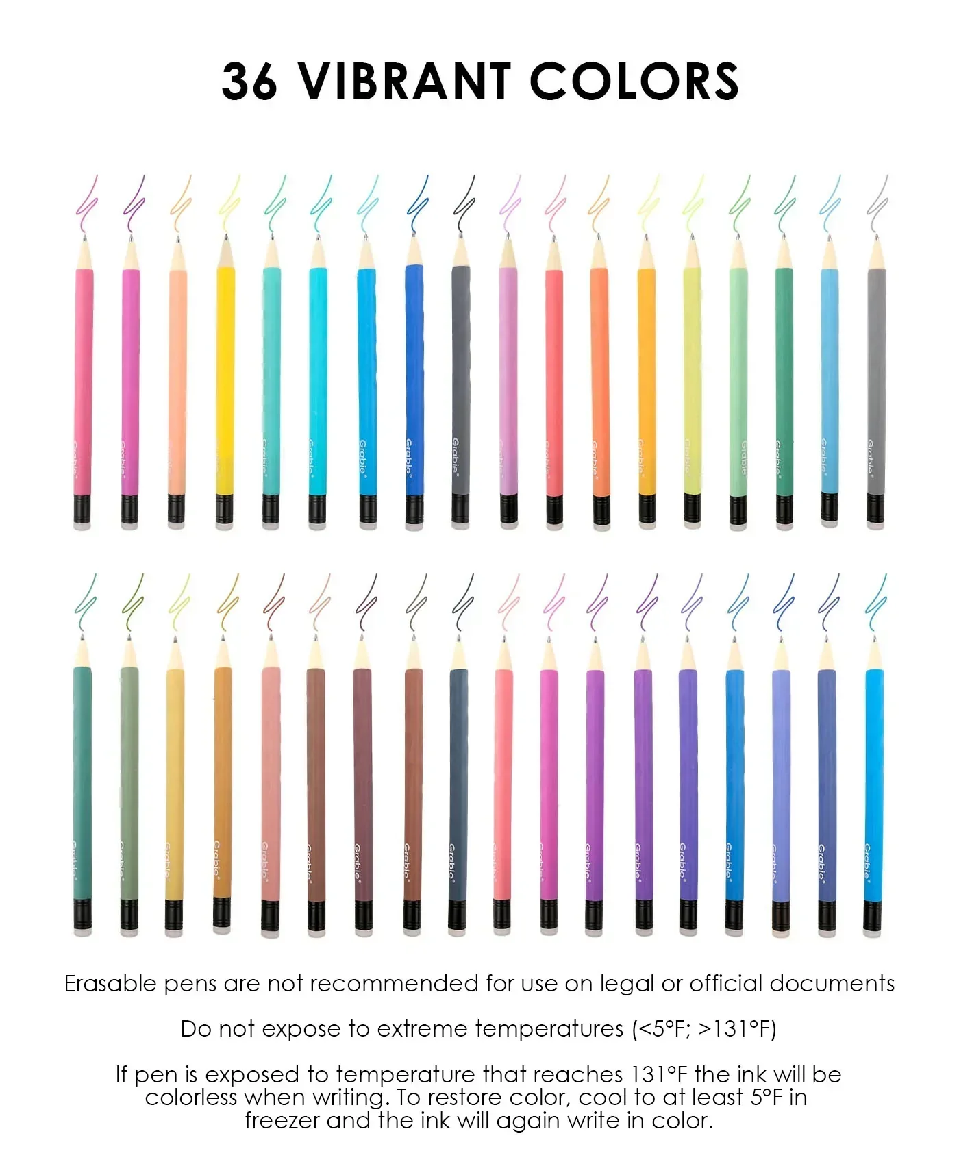 Medium Point Erasable Gel Pen Set - Image 3
