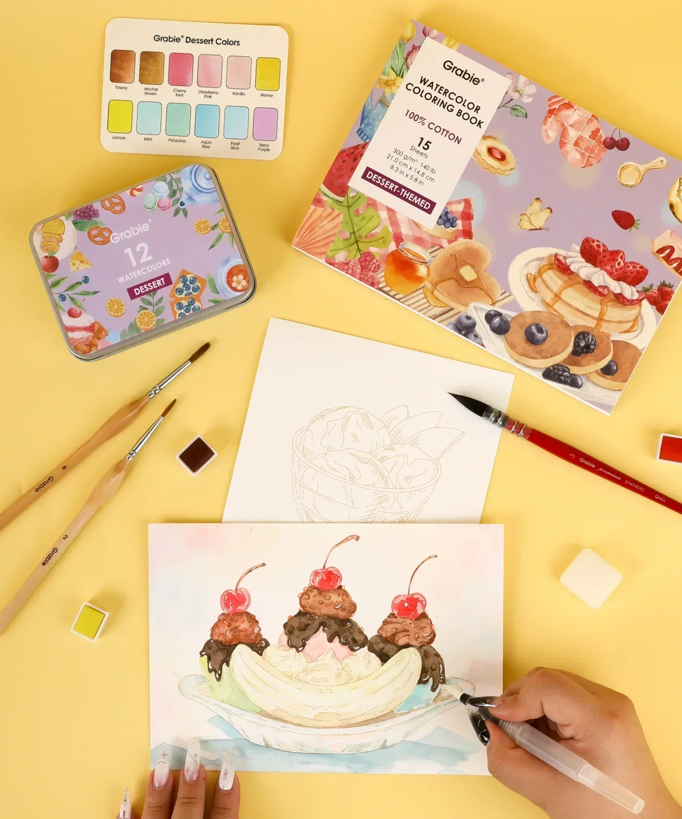 Grabie Quarterly Watercolor Coloring Club - Image 10