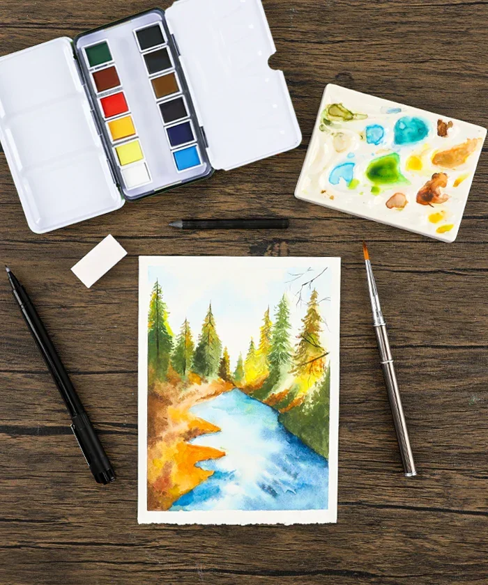 Grabie x @SSavaArt Watercolor 12 Half Pan Deluxe Travel Set - Image 9