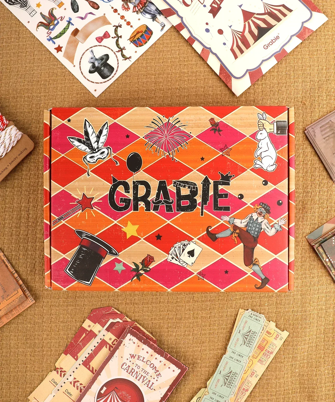 Happy Carnival-Themed Grabie Scrapbook Club Box - Image 3