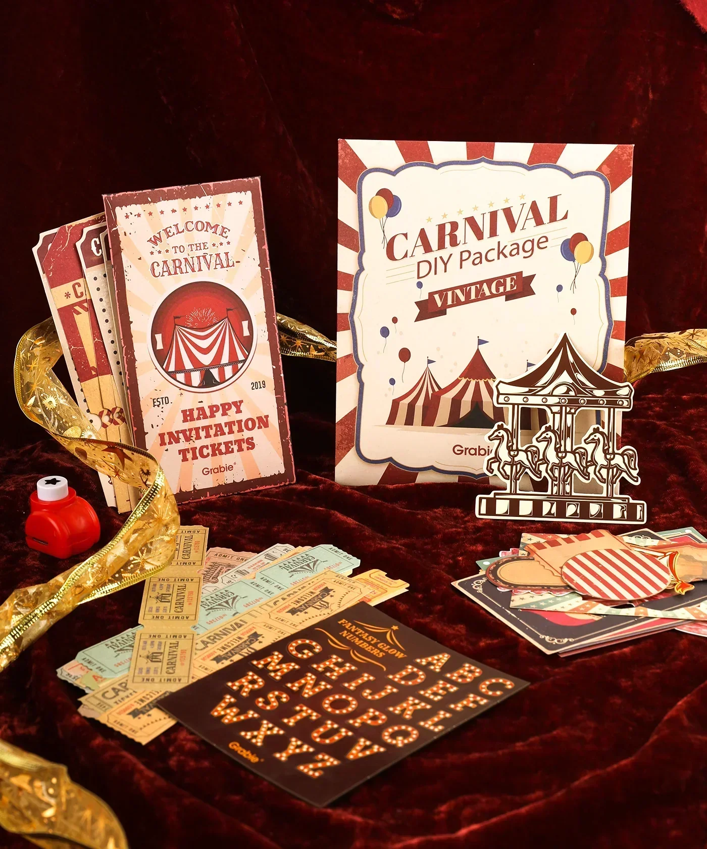 Happy Carnival-Themed Grabie Scrapbook Club Box - Image 6