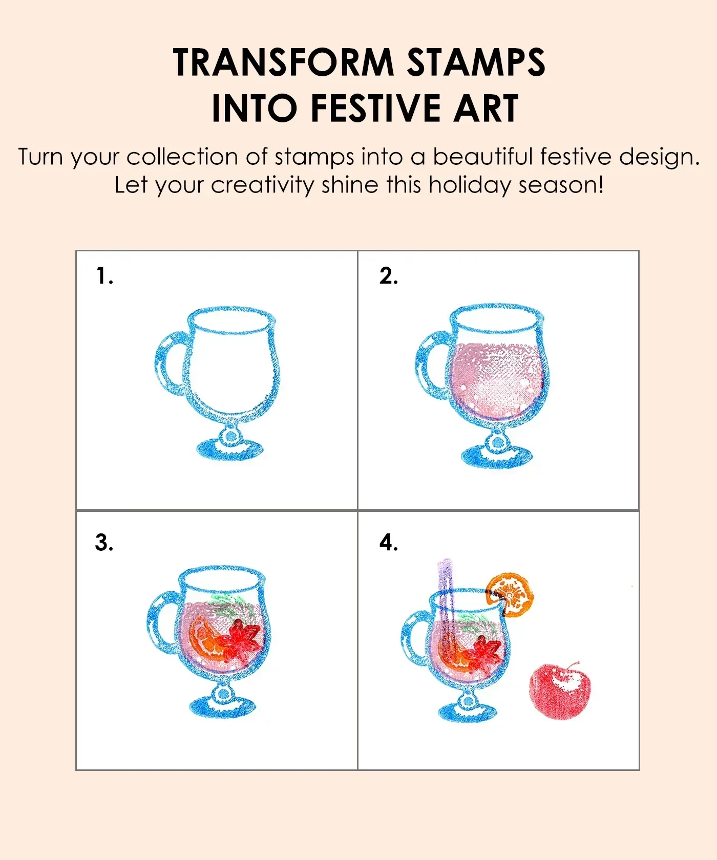 Holiday Cheers Clear Photopolymer Stamps - Image 3