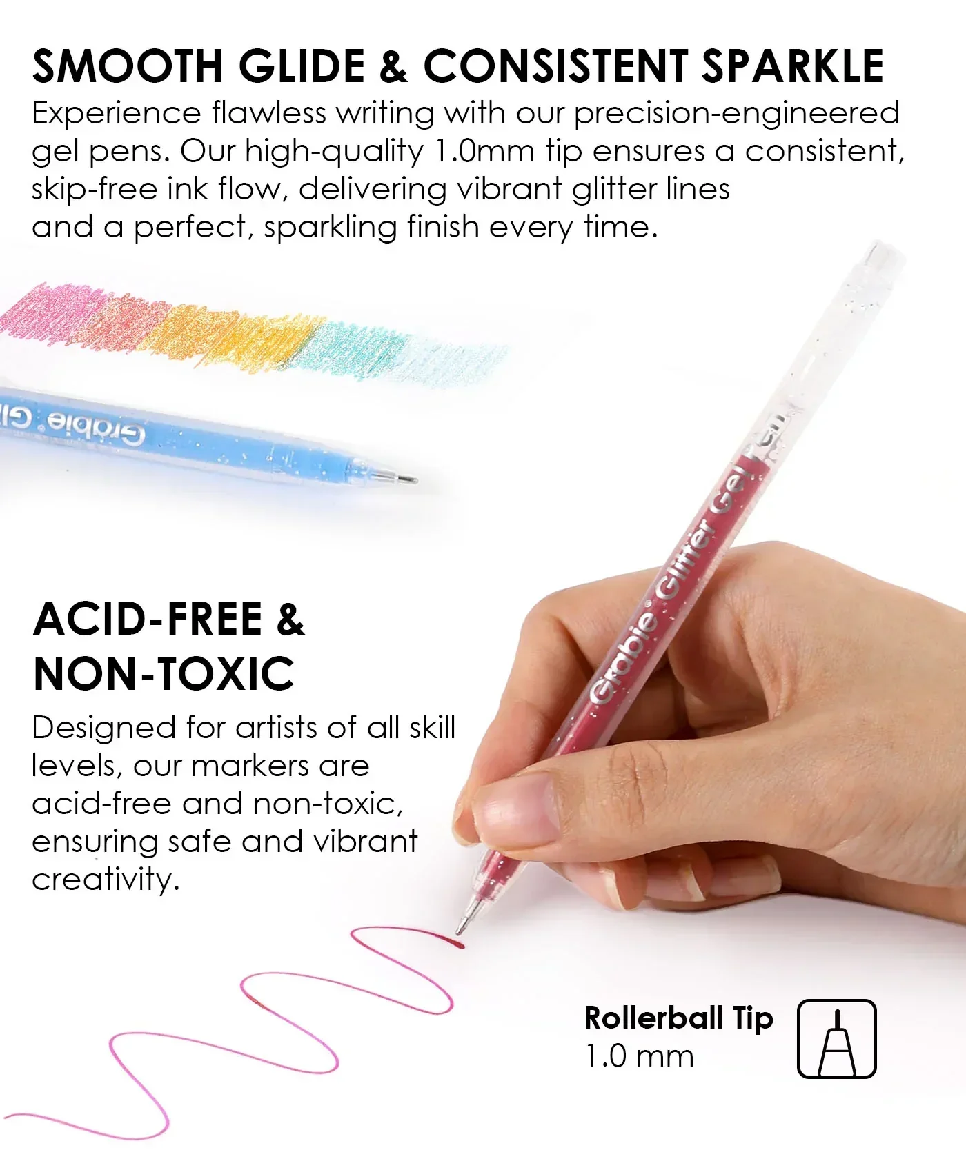 Glitter Gel Ink Pen Set - Image 13