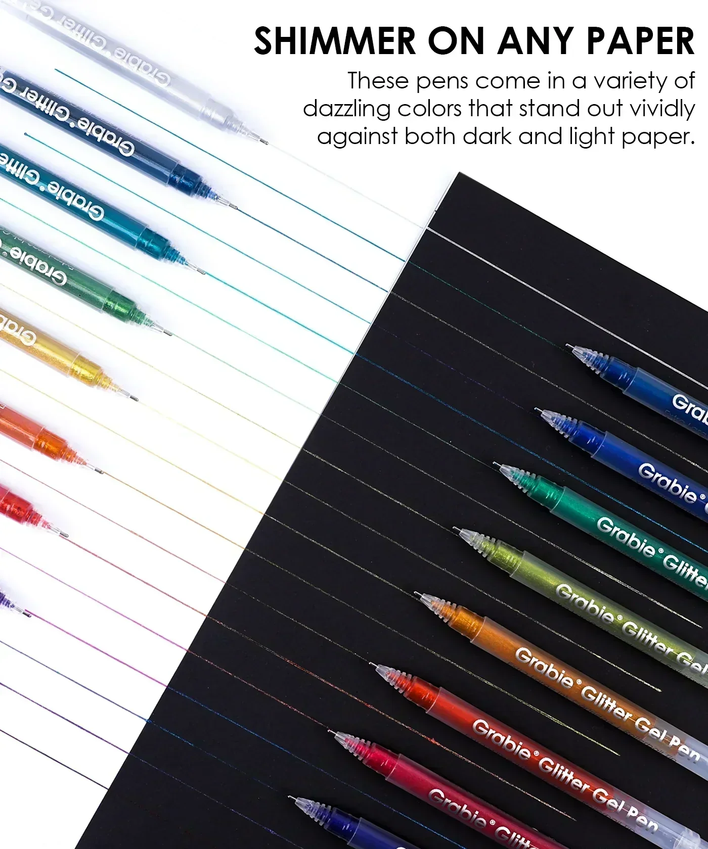 Glitter Gel Ink Pen Set - Image 6