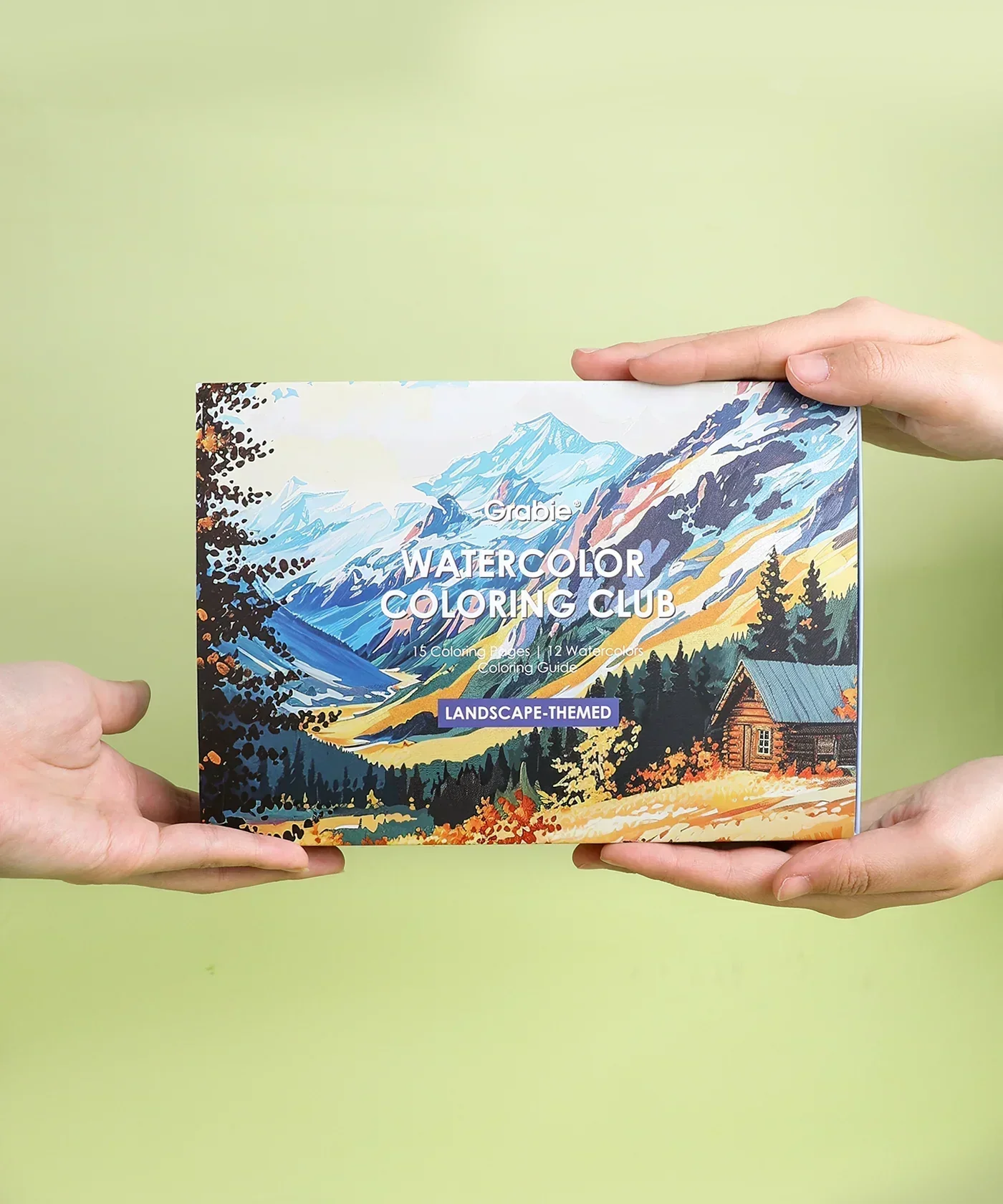 Landscape-Themed Watercolor Coloring Club Box - Image 12
