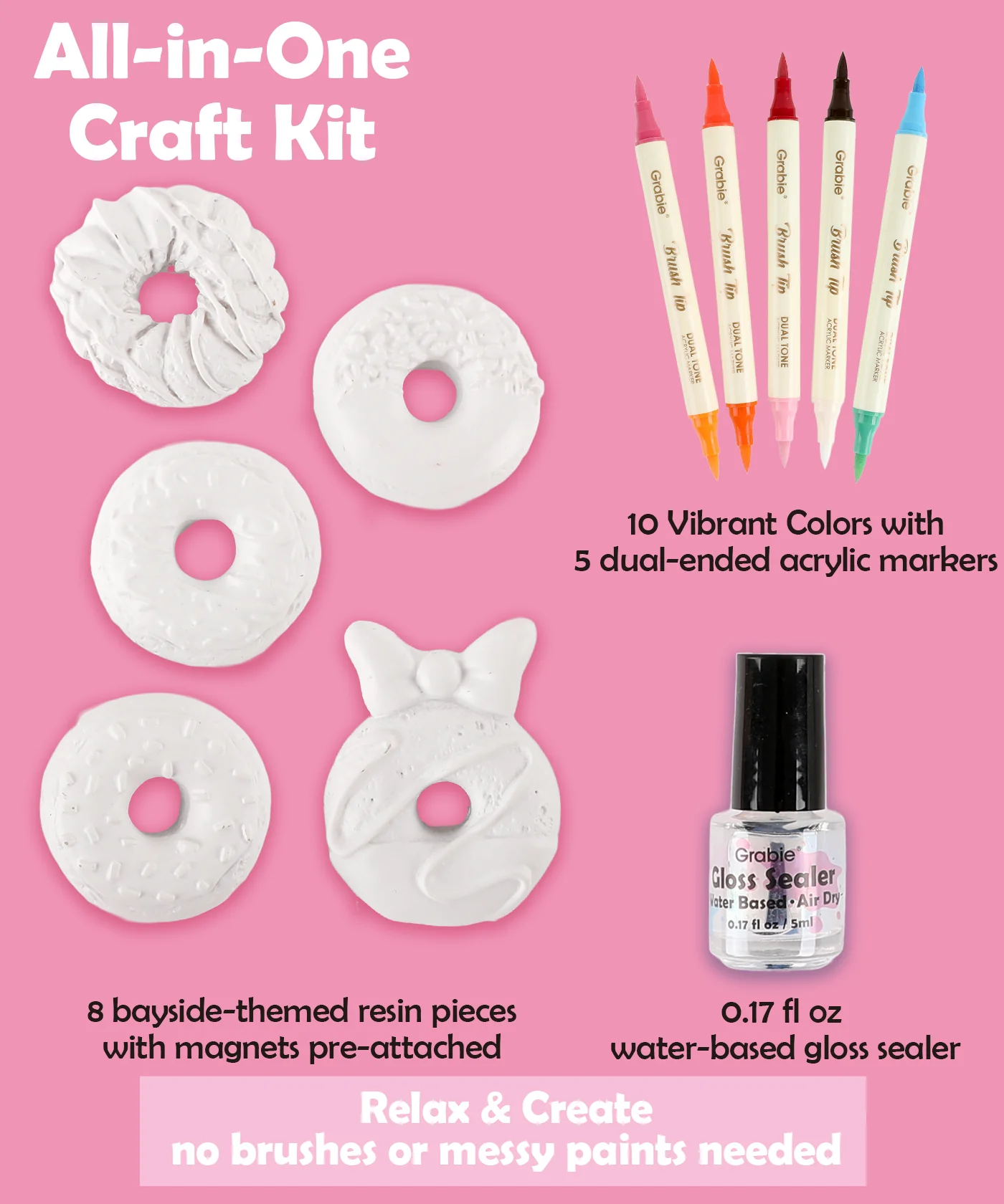 Magnet Painting Kit (DIY Refrigerator Magnet Kit) - Image 4