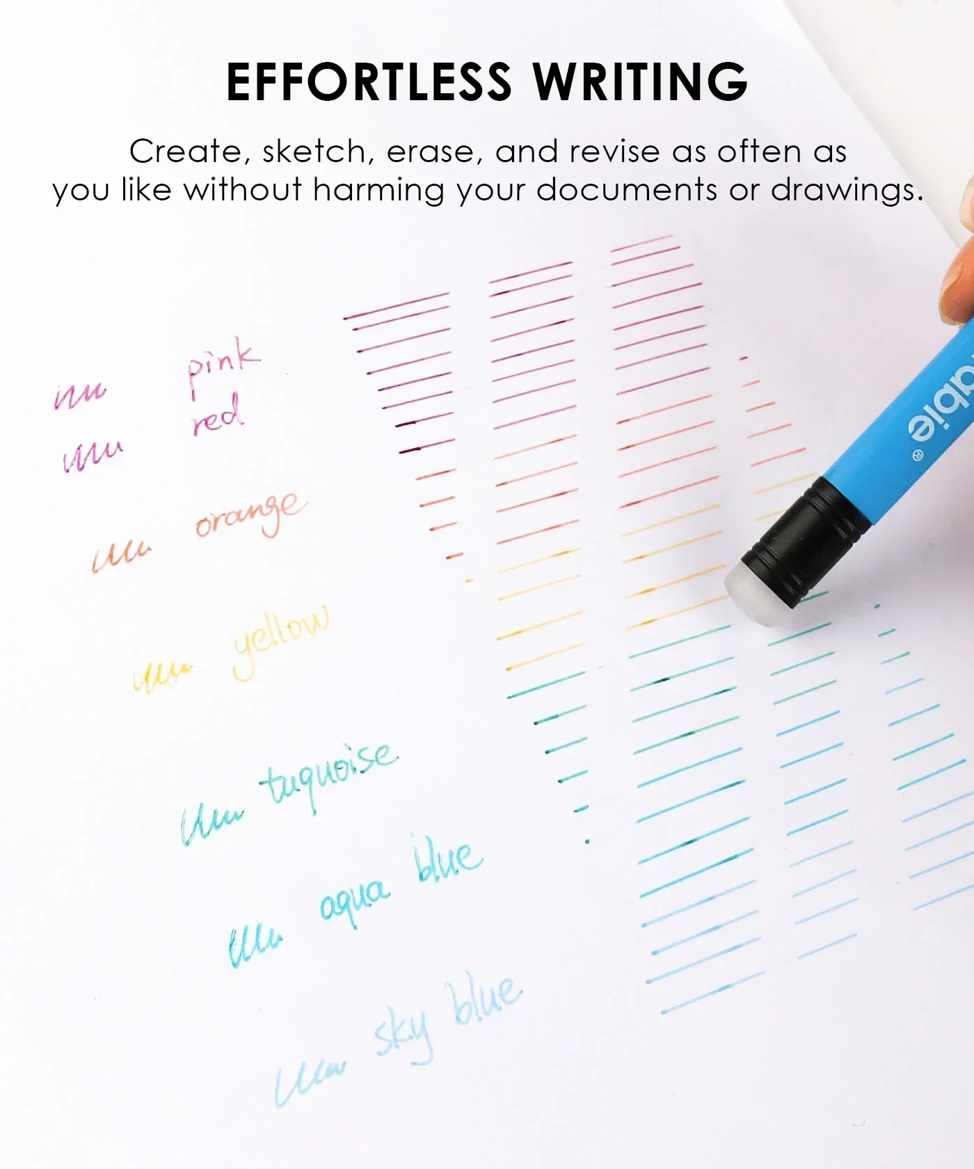 Medium Point Erasable Gel Pen Set - Image 6