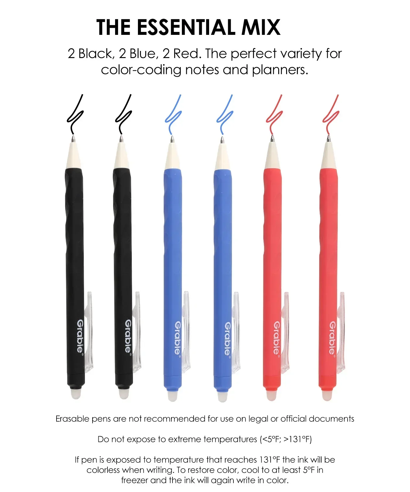 Medium Point Erasable Gel Pen Set - Image 15