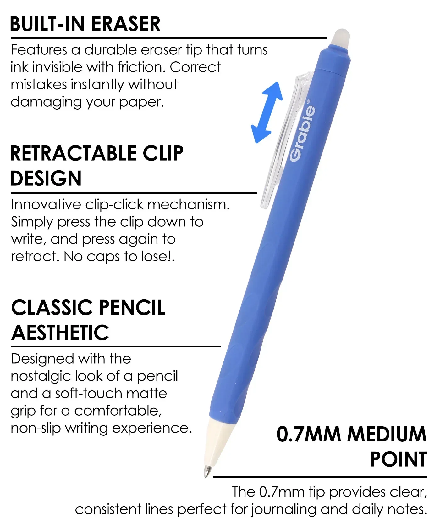 Medium Point Erasable Gel Pen Set - Image 16