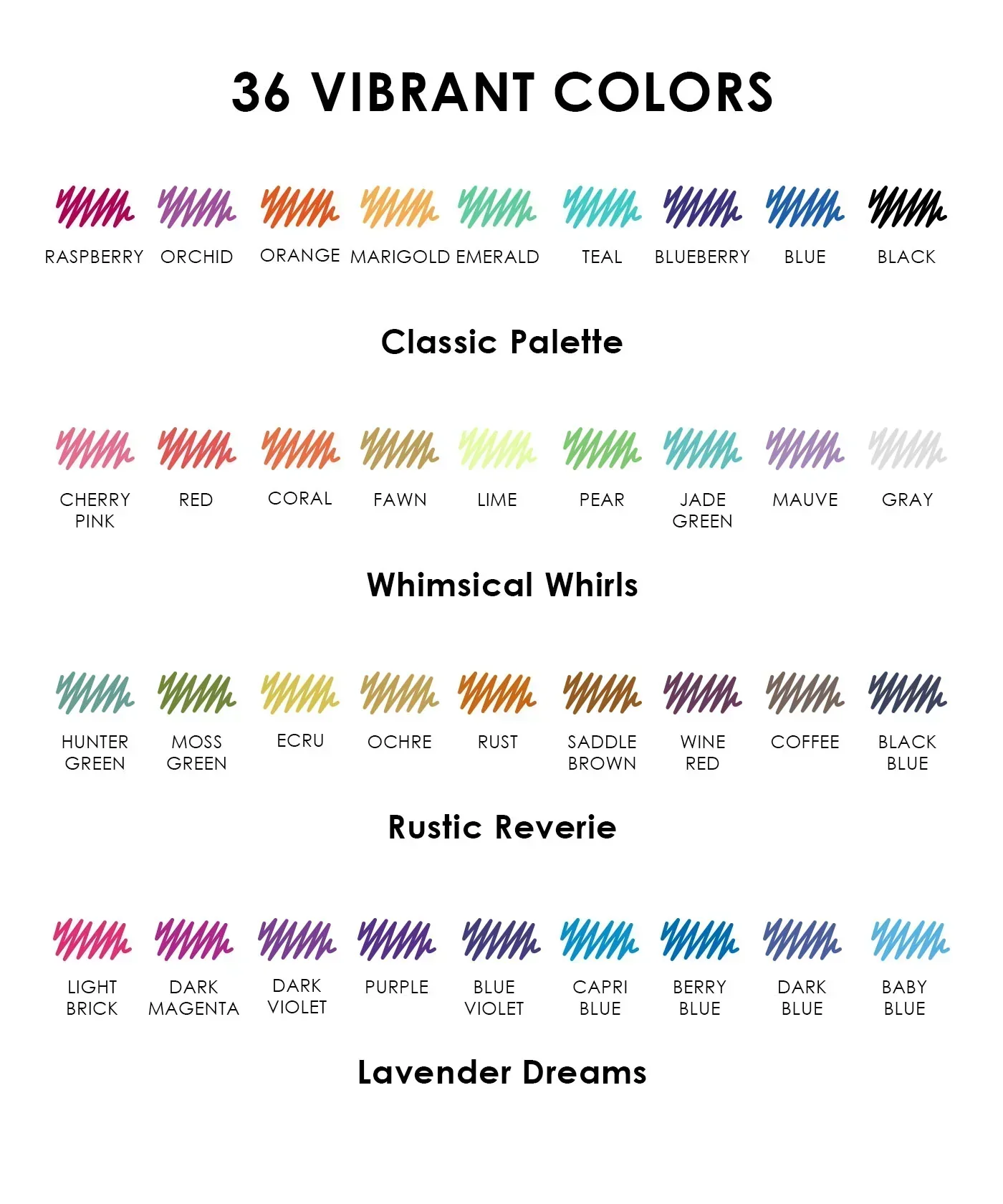 Medium Point Erasable Gel Pen Set - Image 8