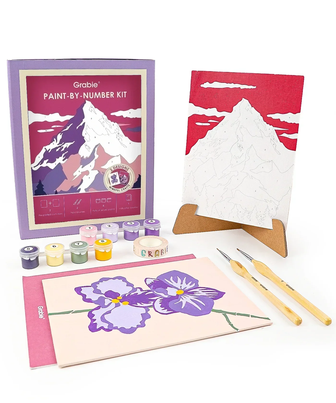 Paint-by-Number Nature Series Kit - 2 Designs - Image 8