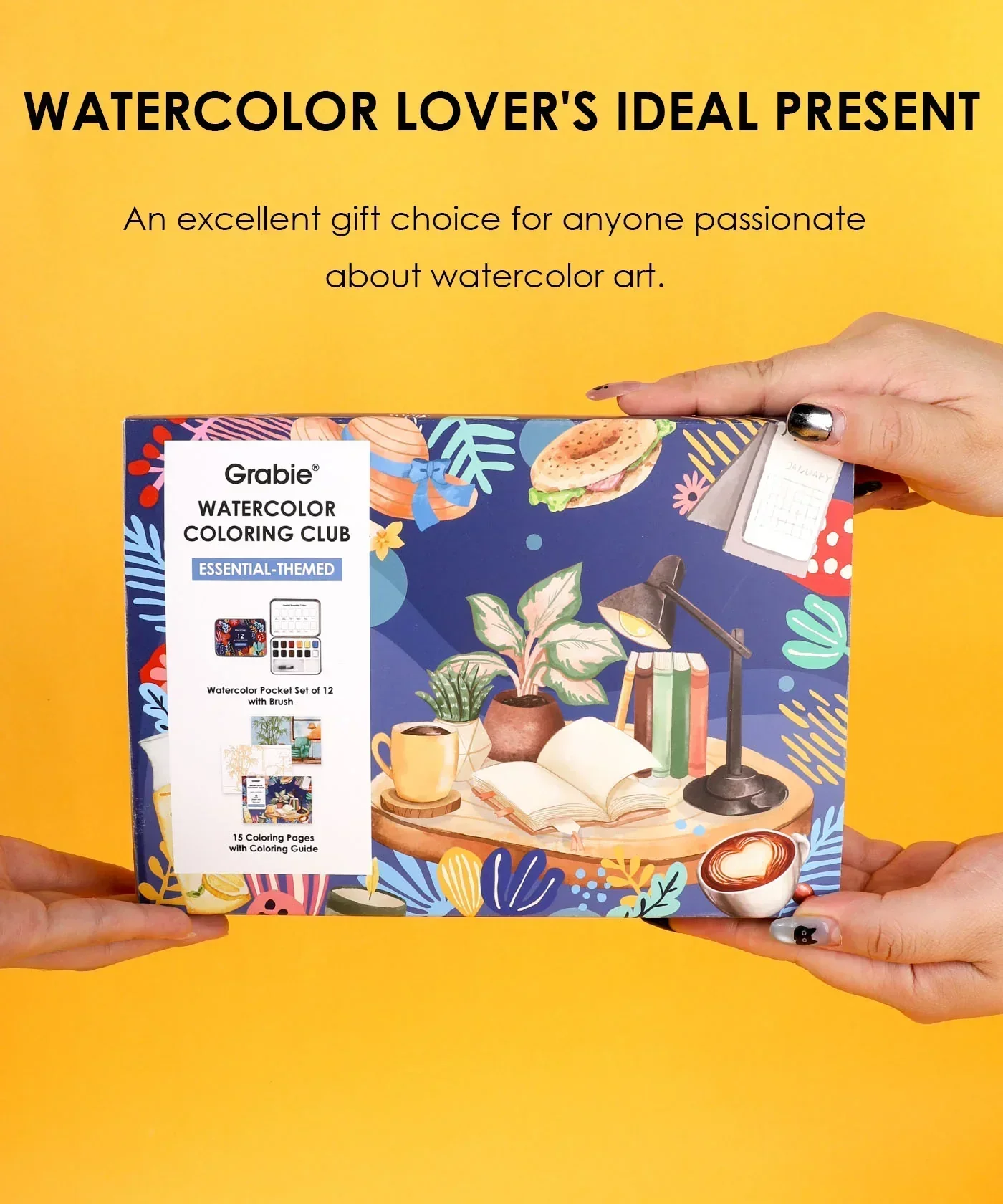 Essential-Themed  Watercolor Coloring Club Box - Image 10