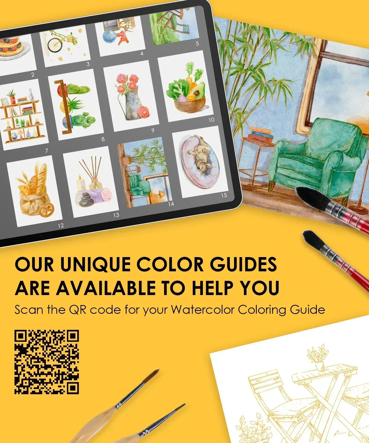 Essential-Themed  Watercolor Coloring Club Box - Image 7