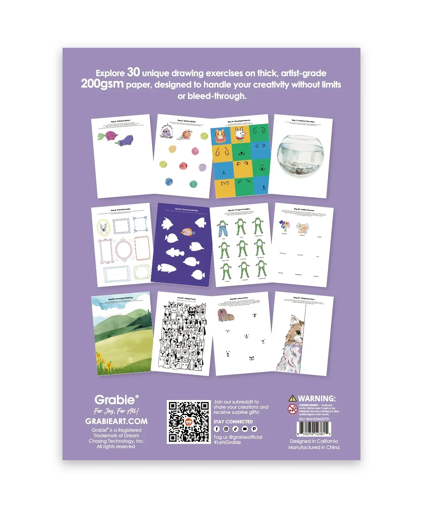 What To Draw: 30-Day Pet Drawing Kit - Image 11
