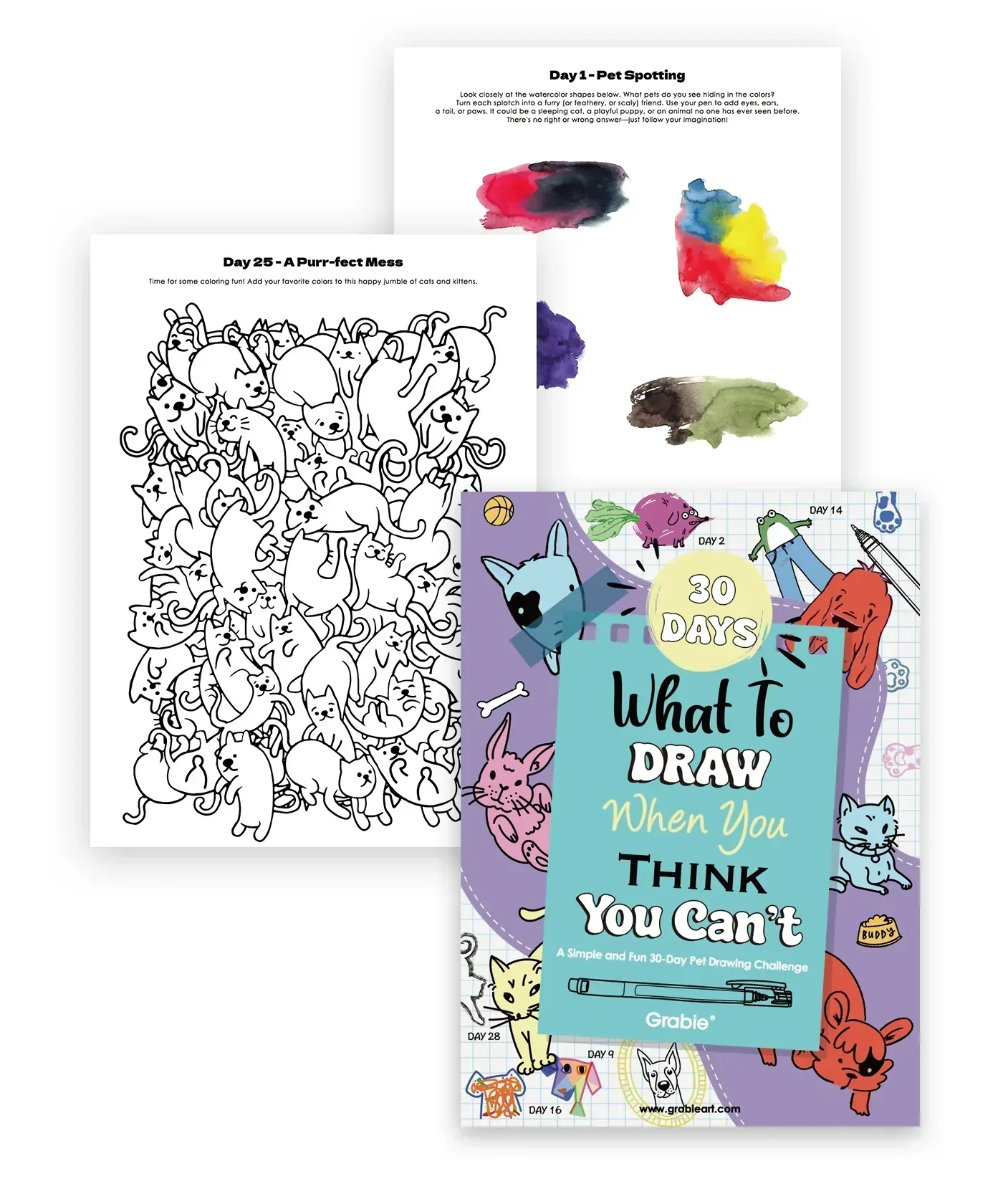 What To Draw: 30-Day Pet Drawing Kit - Image 6