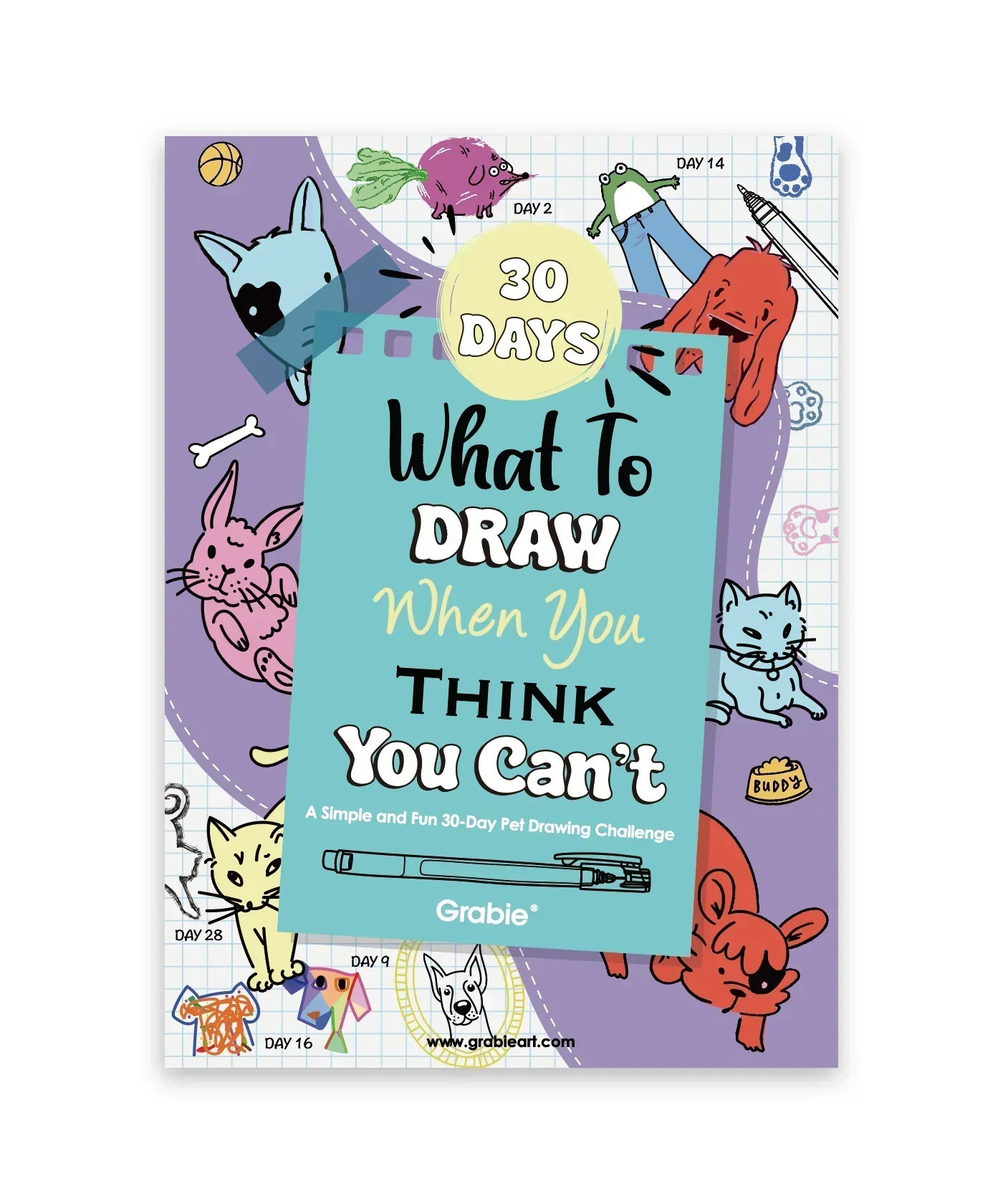 What To Draw: 30-Day Pet Drawing Kit - Image 7