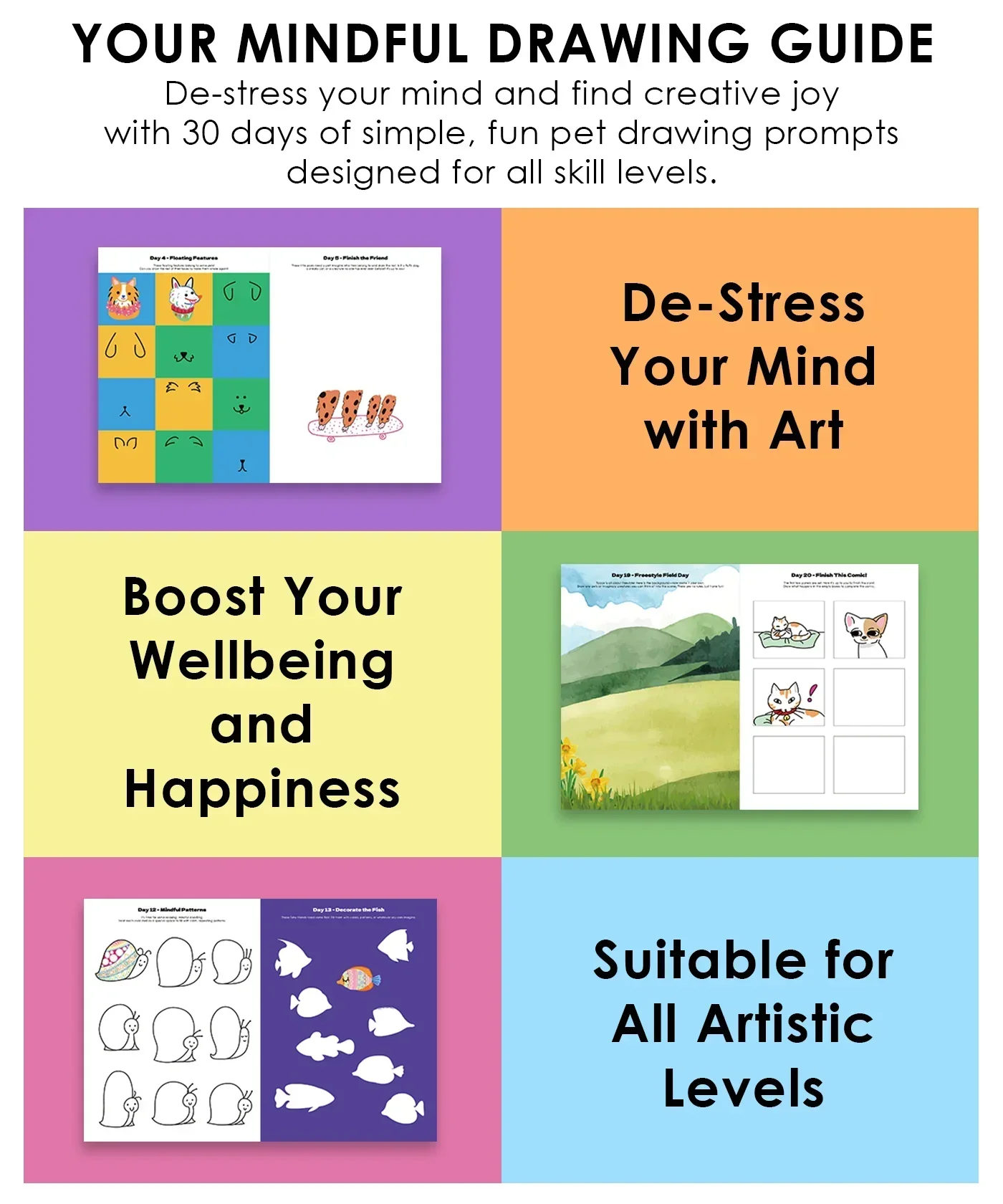 What To Draw: 30-Day Pet Drawing Kit - Image 8