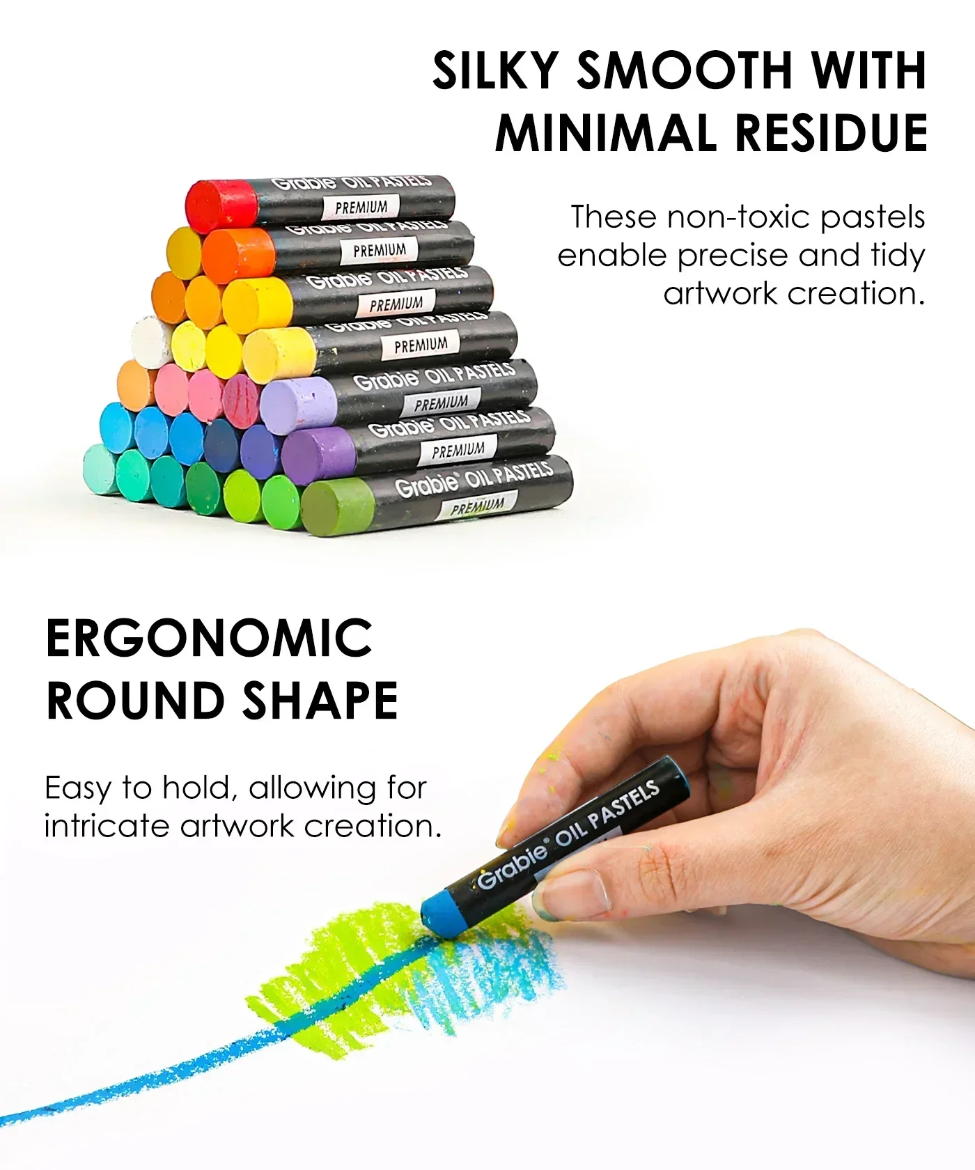 18 Colors Premium Oil Pastel Set - Image 5