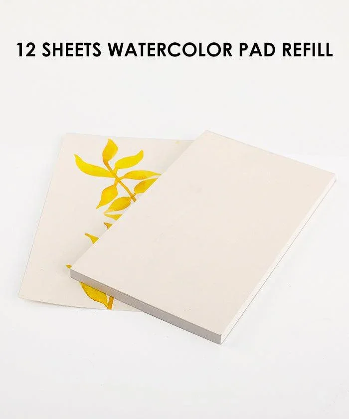 Premium Watercolor 12 Half Pan Deluxe Travel Set - Image 11