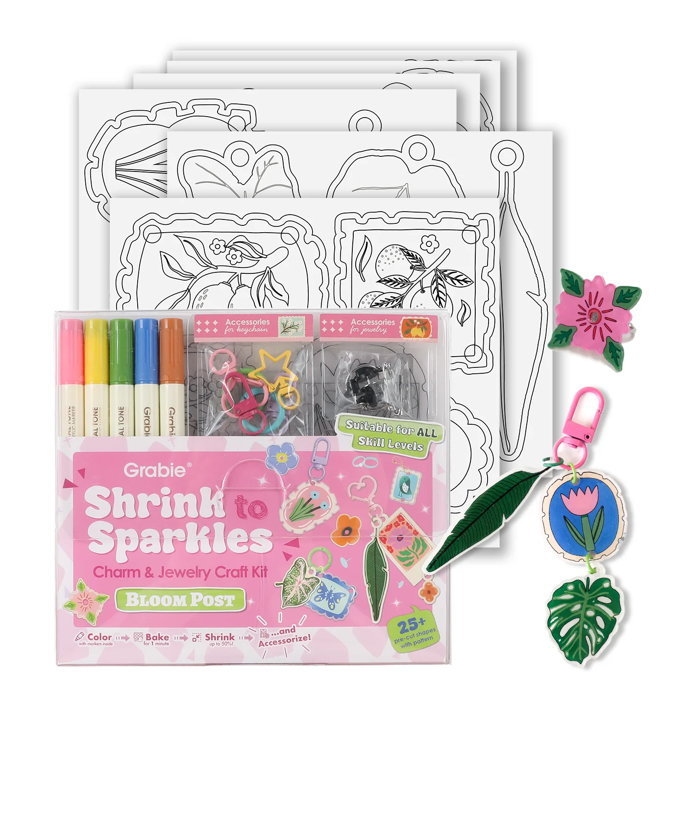 Shrink to Sparkles Craft Kit (DIY Shrinky Dinks Set) - Image 11