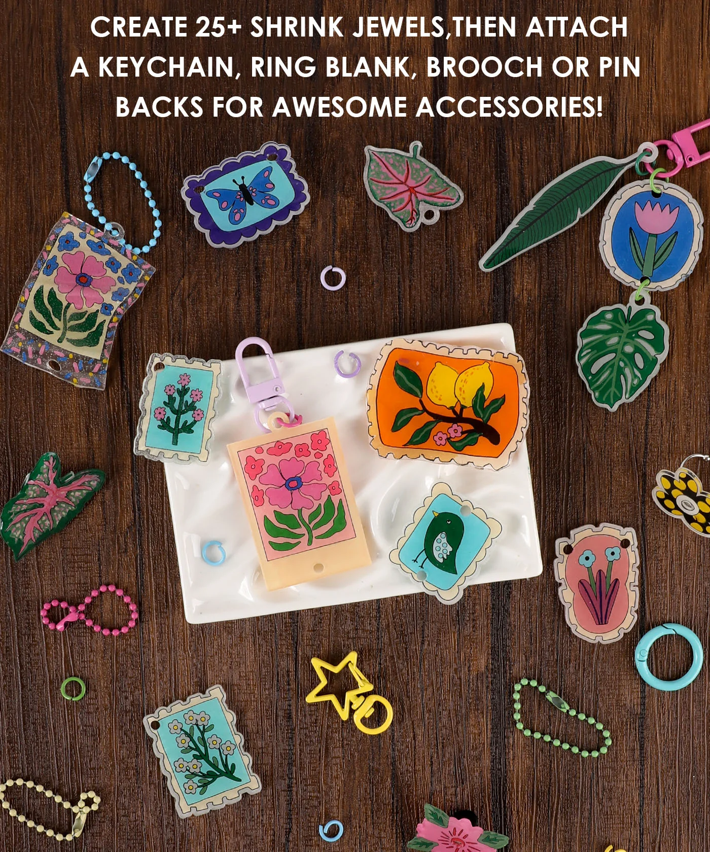 Shrink to Sparkles Craft Kit (DIY Shrinky Dinks Set) - Image 13