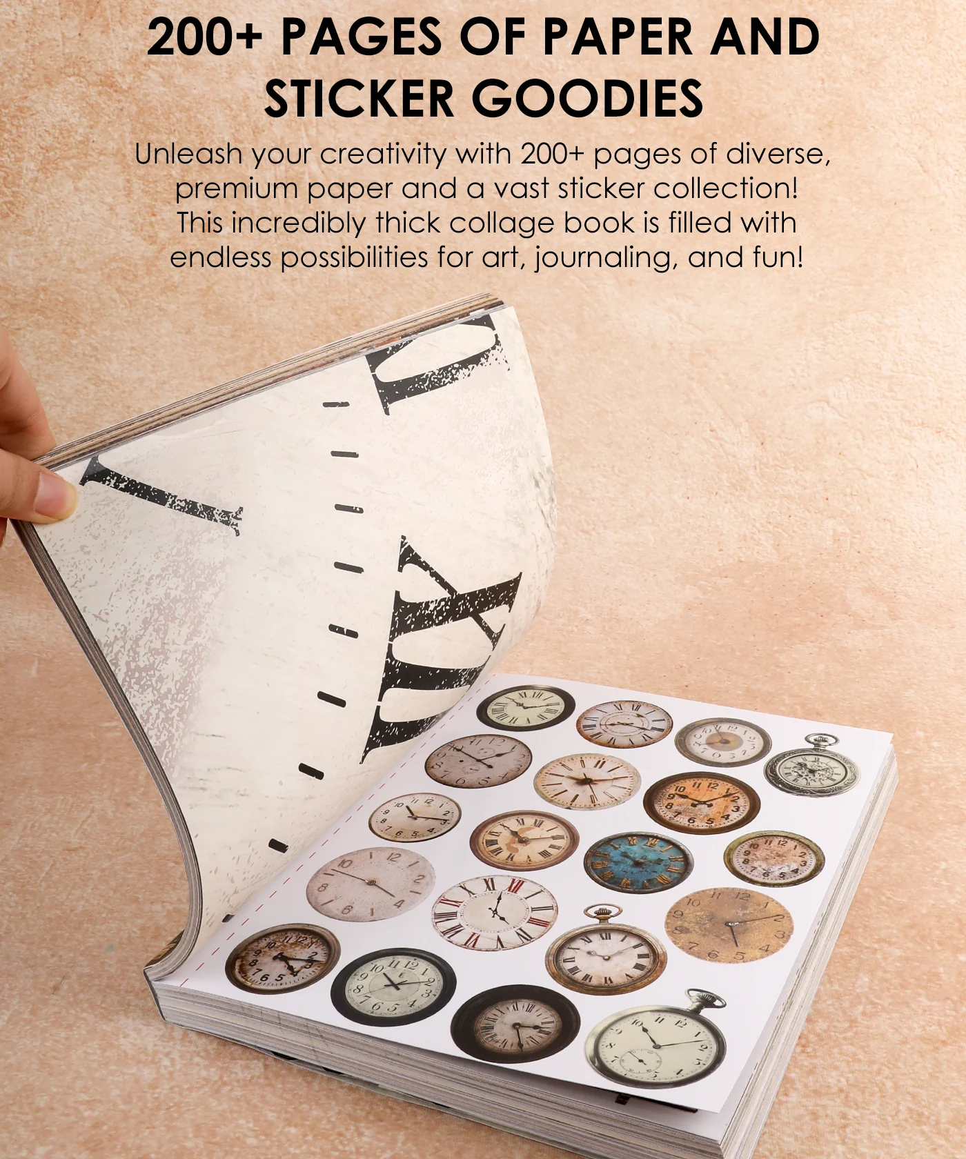 200+ Pages Steampunk Explorer Collage Activity Book - Image 2