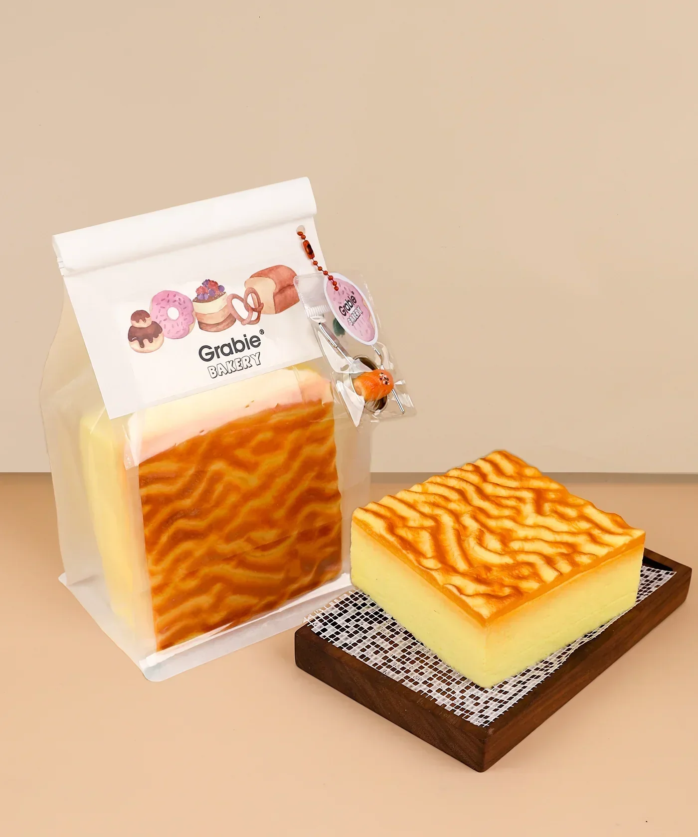 Feel-Good Stress Relief Foam Squishy - Tiger Skin Cake - Image 3