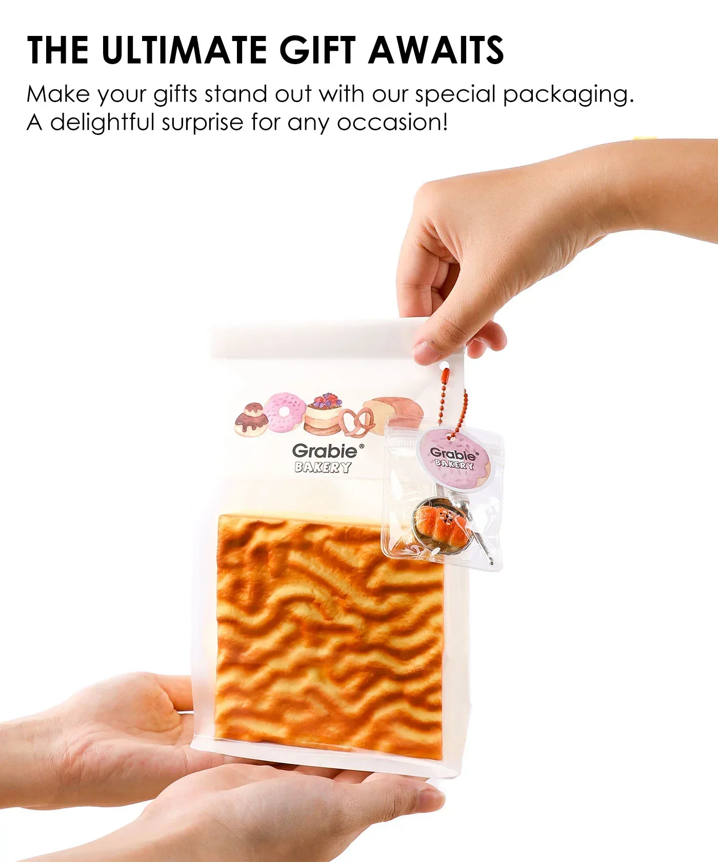 Feel-Good Stress Relief Foam Squishy - Tiger Skin Cake - Image 5