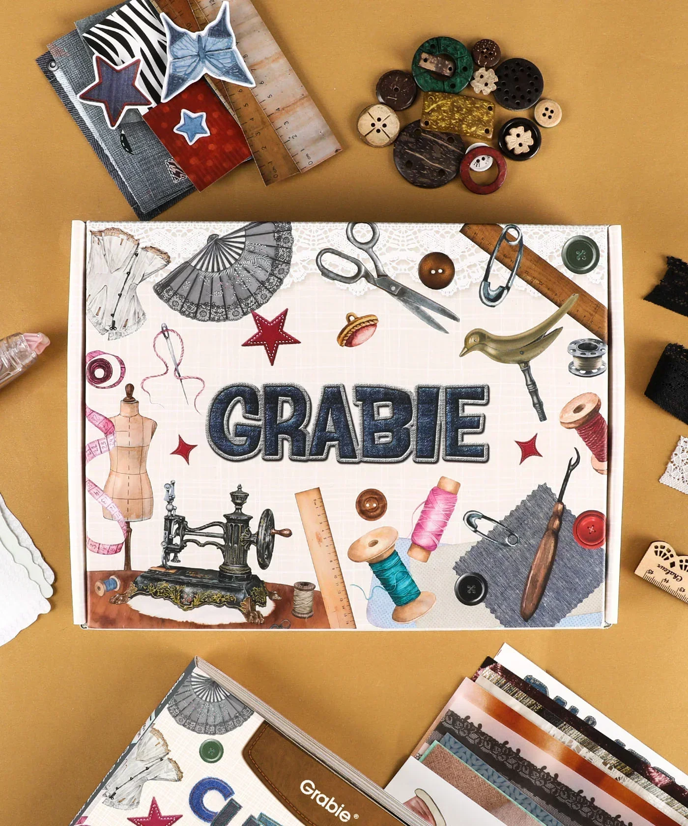 Threads Of Time-Themed Grabie Scrapbook Club Box - Image 3
