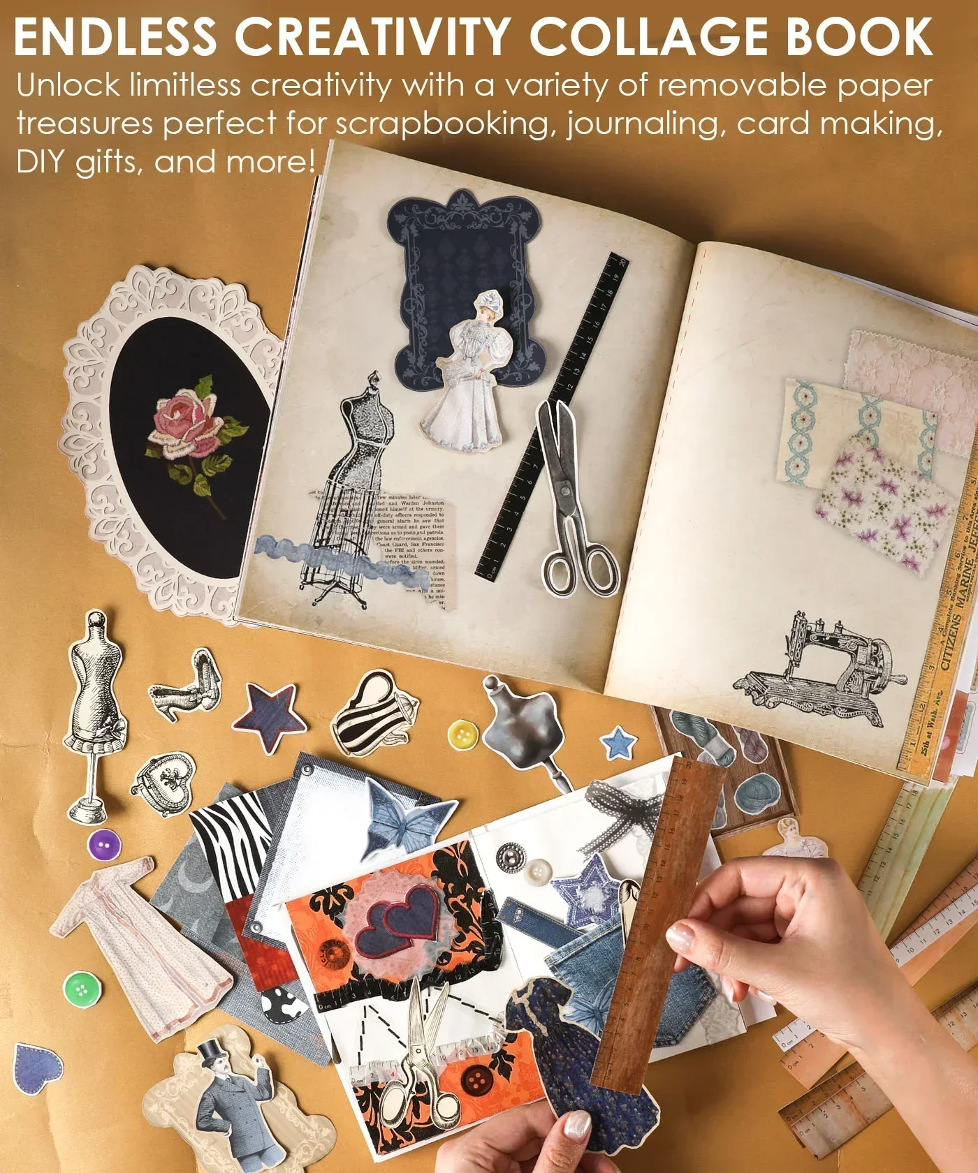 Threads Of Time-Themed Grabie Scrapbook Club Box - Image 9