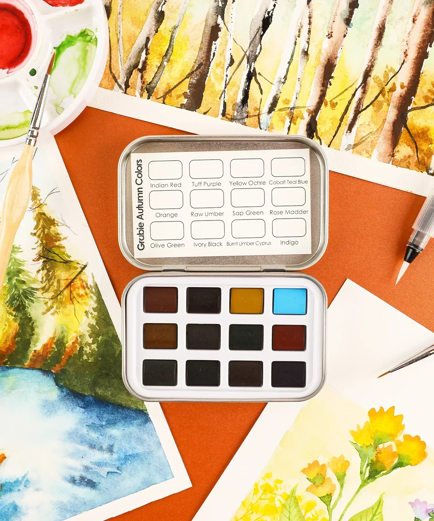 Watercolor Pocket Set of 12 - Autumn Colors - Image 3