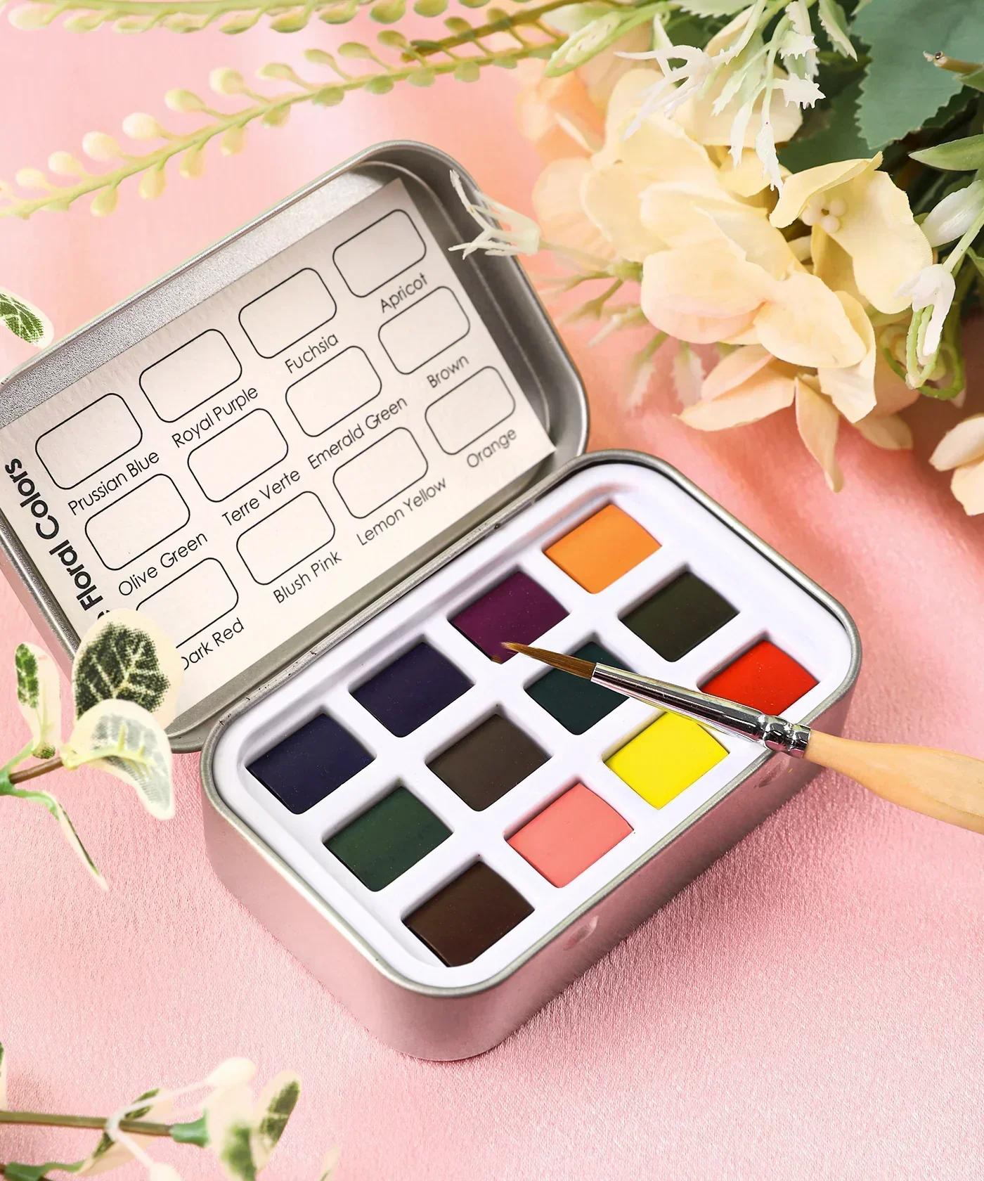 Watercolor Pocket Set of 12 - Floral Colors - Image 3
