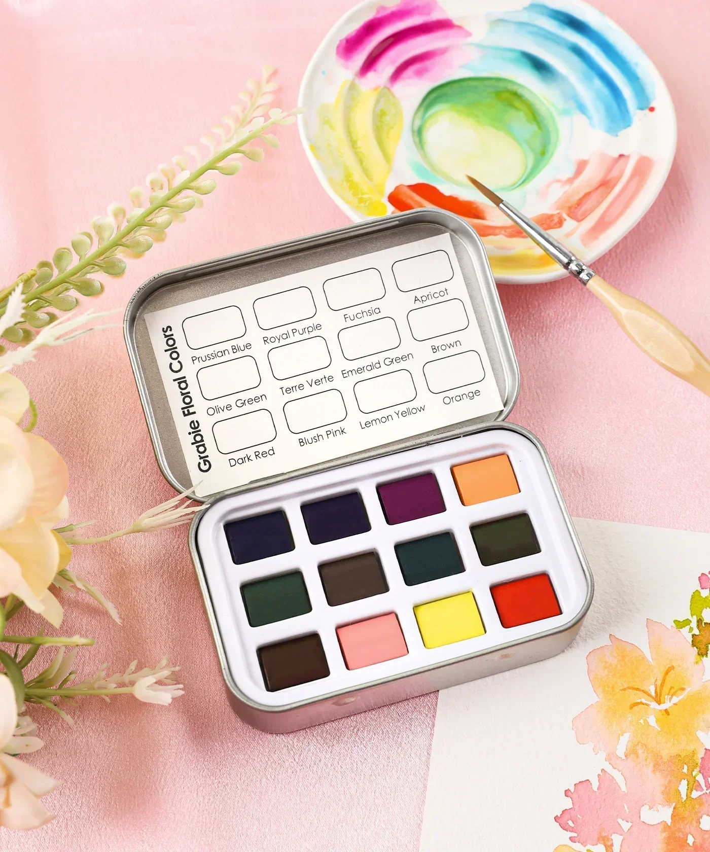 Watercolor Pocket Set of 12 - Floral Colors - Image 6