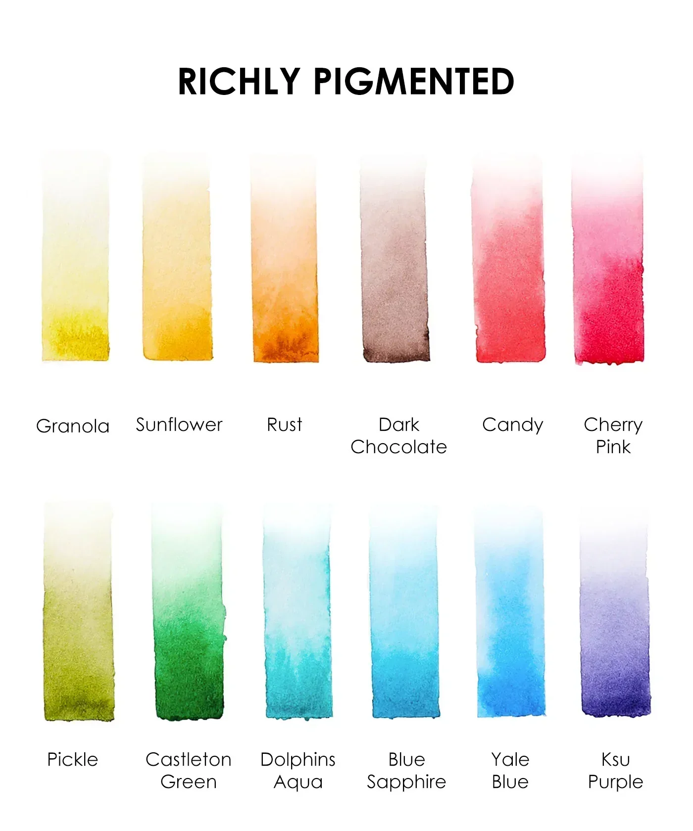 Watercolor Pocket Set of 12 - Landscape Colors - Image 6