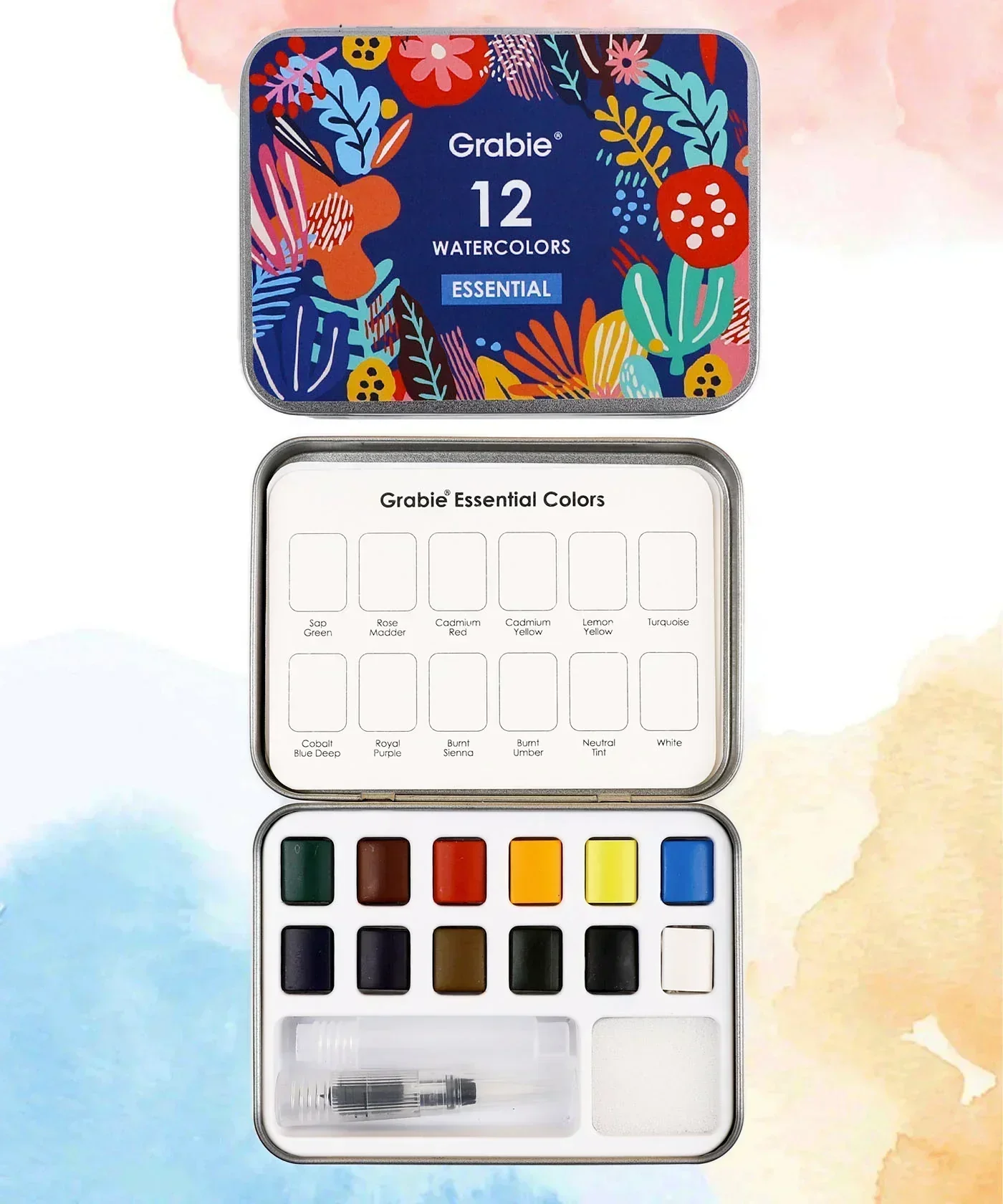 Watercolor Pocket Set Of 12 With Brush - 5 Themes Value Bundle - Image 11