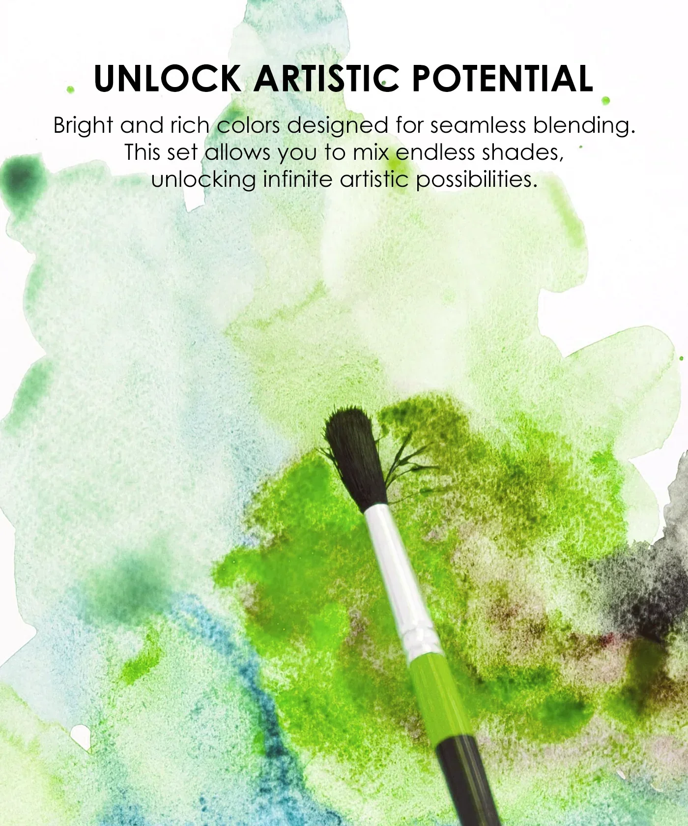 Watercolor Pocket Set Of 12 With Brush - Forest Colors - Image 4