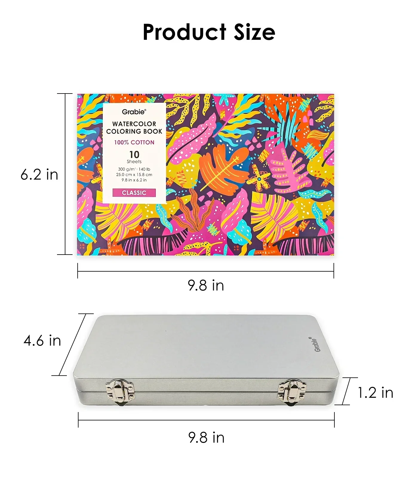 Watercolor Set Of 168 With Coloring Book - Image 9