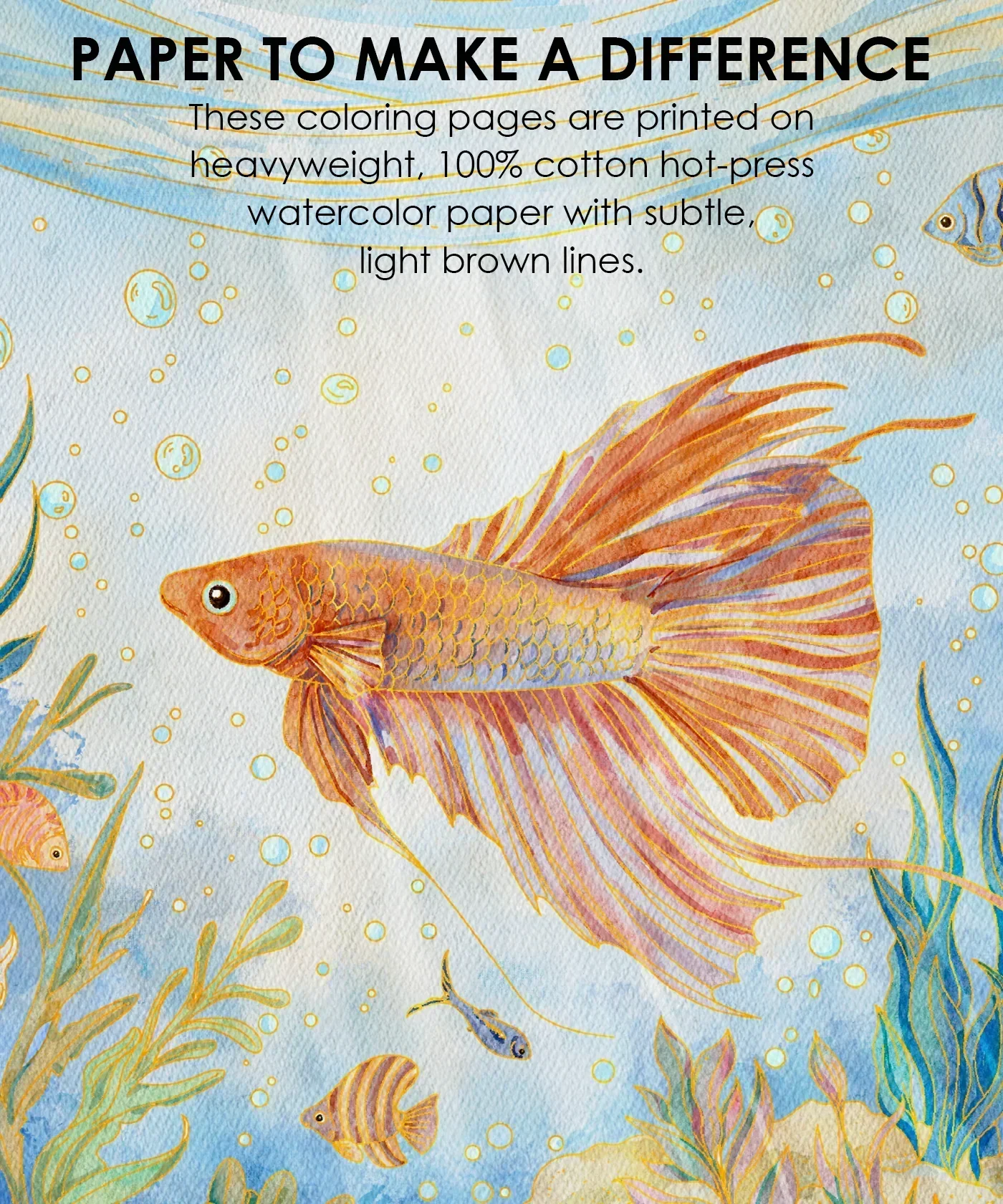 Watercolor Set Of 50 & Coloring Book Bundle - Image 15