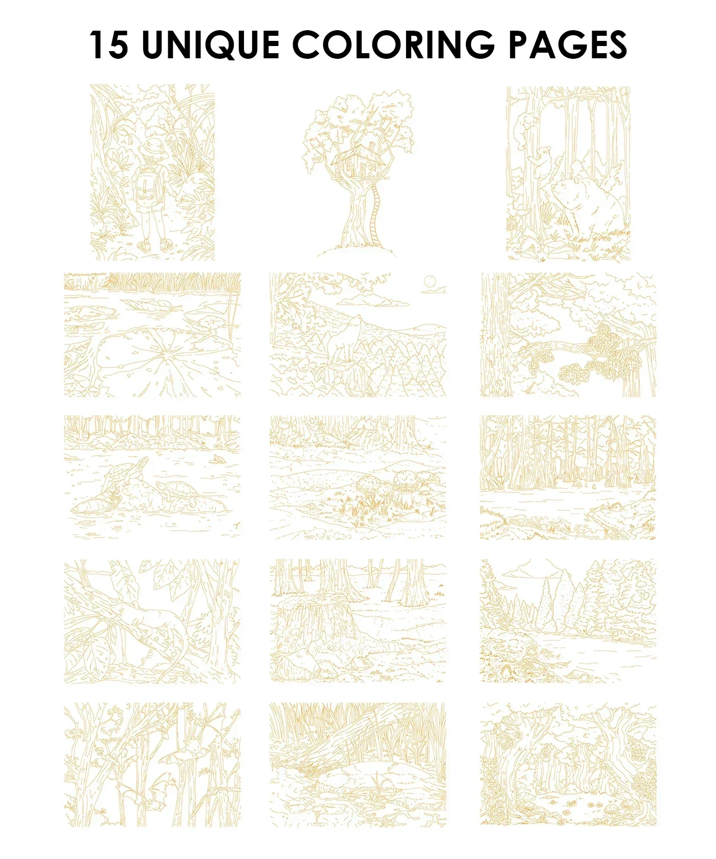 Watercolor Set Of 50 & Coloring Book Bundle - Image 22