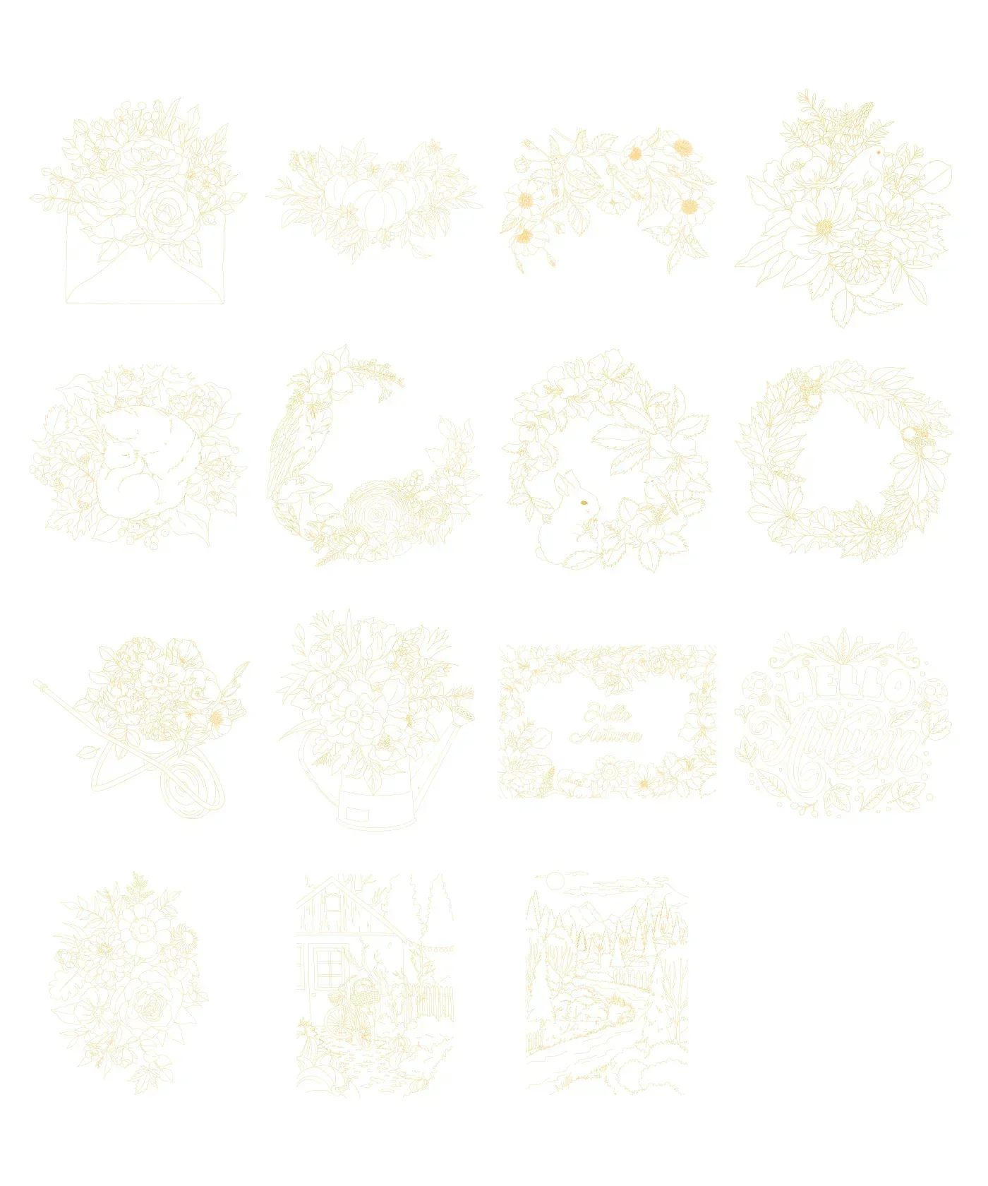 Watercolor Set Of 50 & Coloring Book Bundle - Image 33