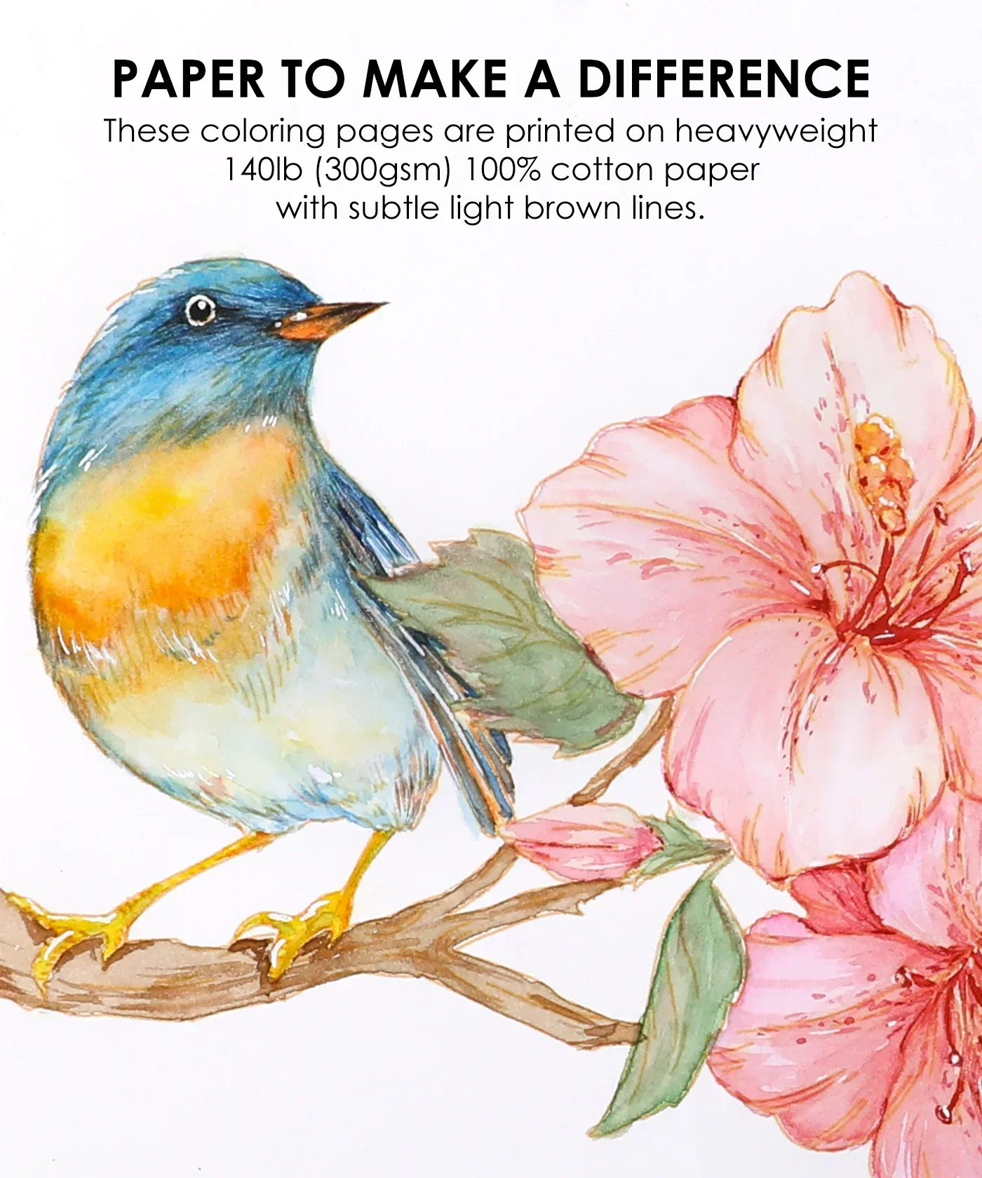 Watercolor Set Of 50 & Coloring Book Bundle - Image 9