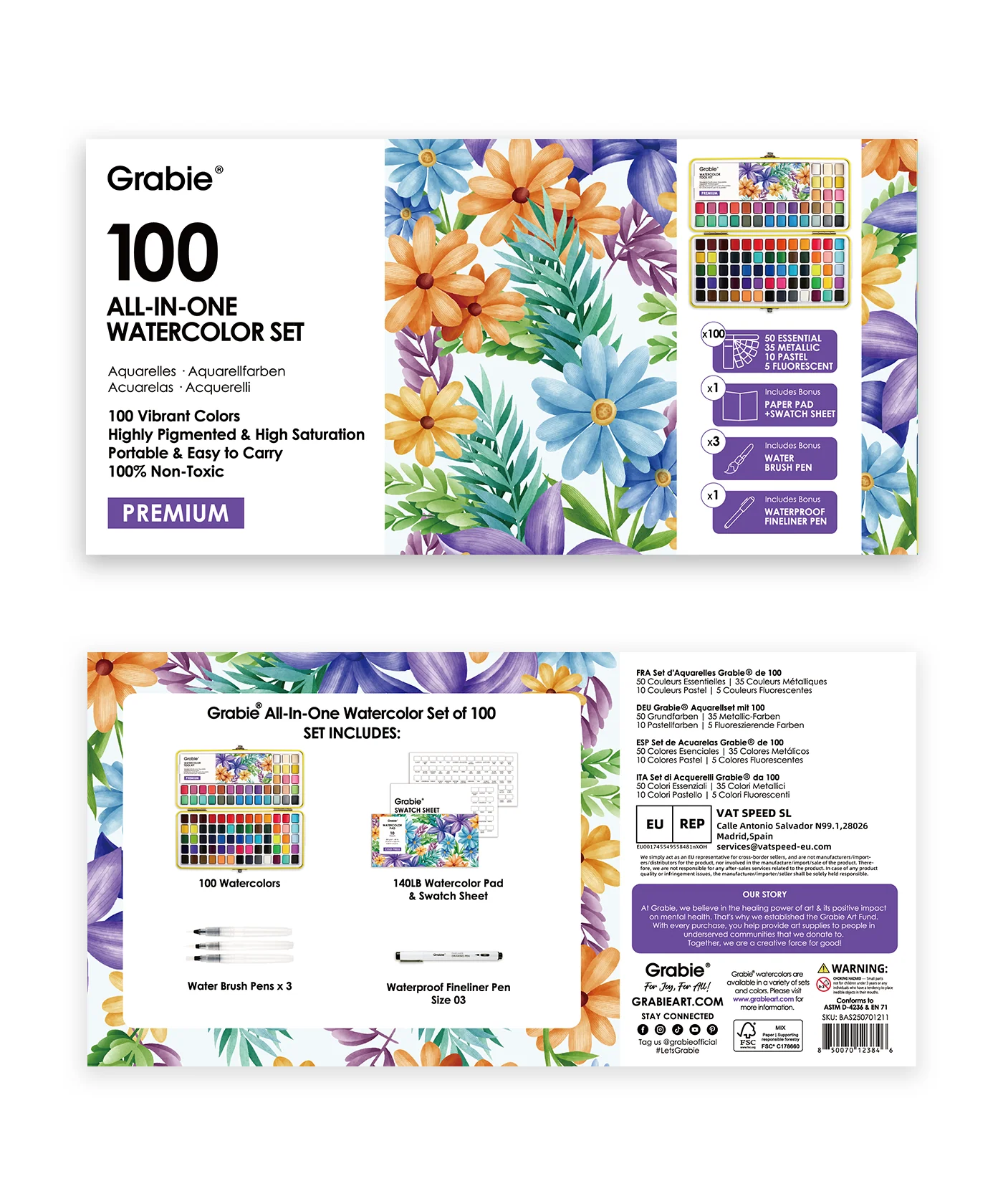 All-In-One Premium Watercolor Set - Image 14