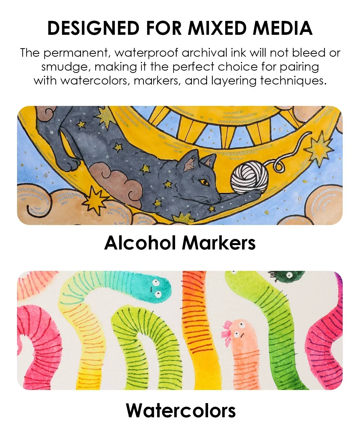 Waterproof Multiliner Drawing Pen Set Of 10 - Image 7