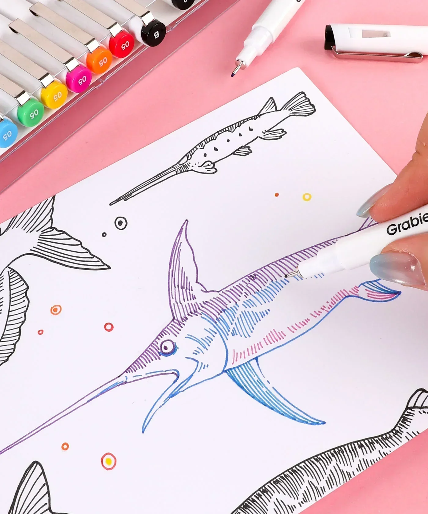 Waterproof Multiliner Drawing Pen Set Of 10 - Image 9