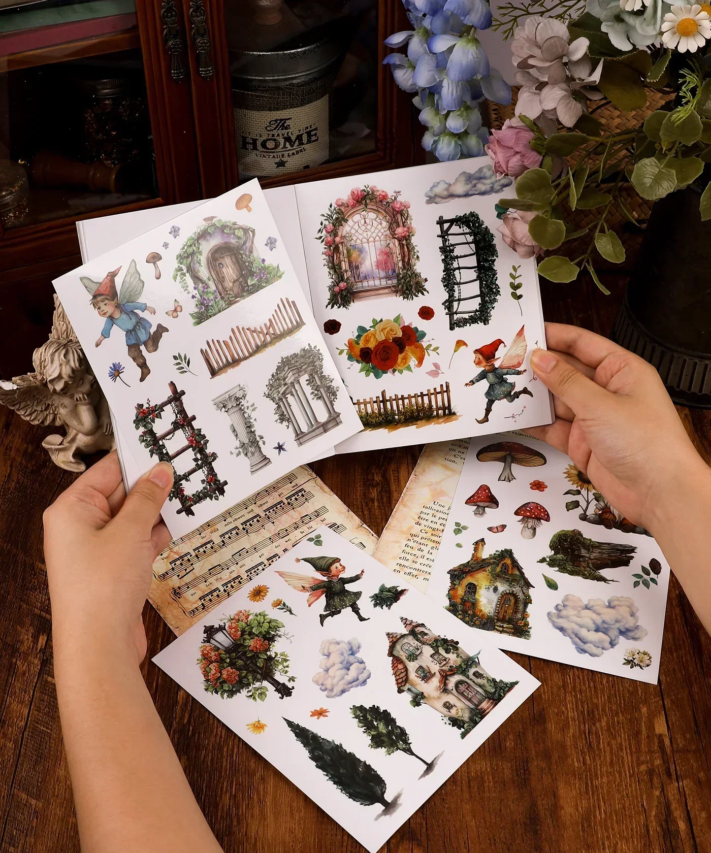 24 Sheets Grabie Exclusive Whimsical Wonders Sticker Book - Image 3